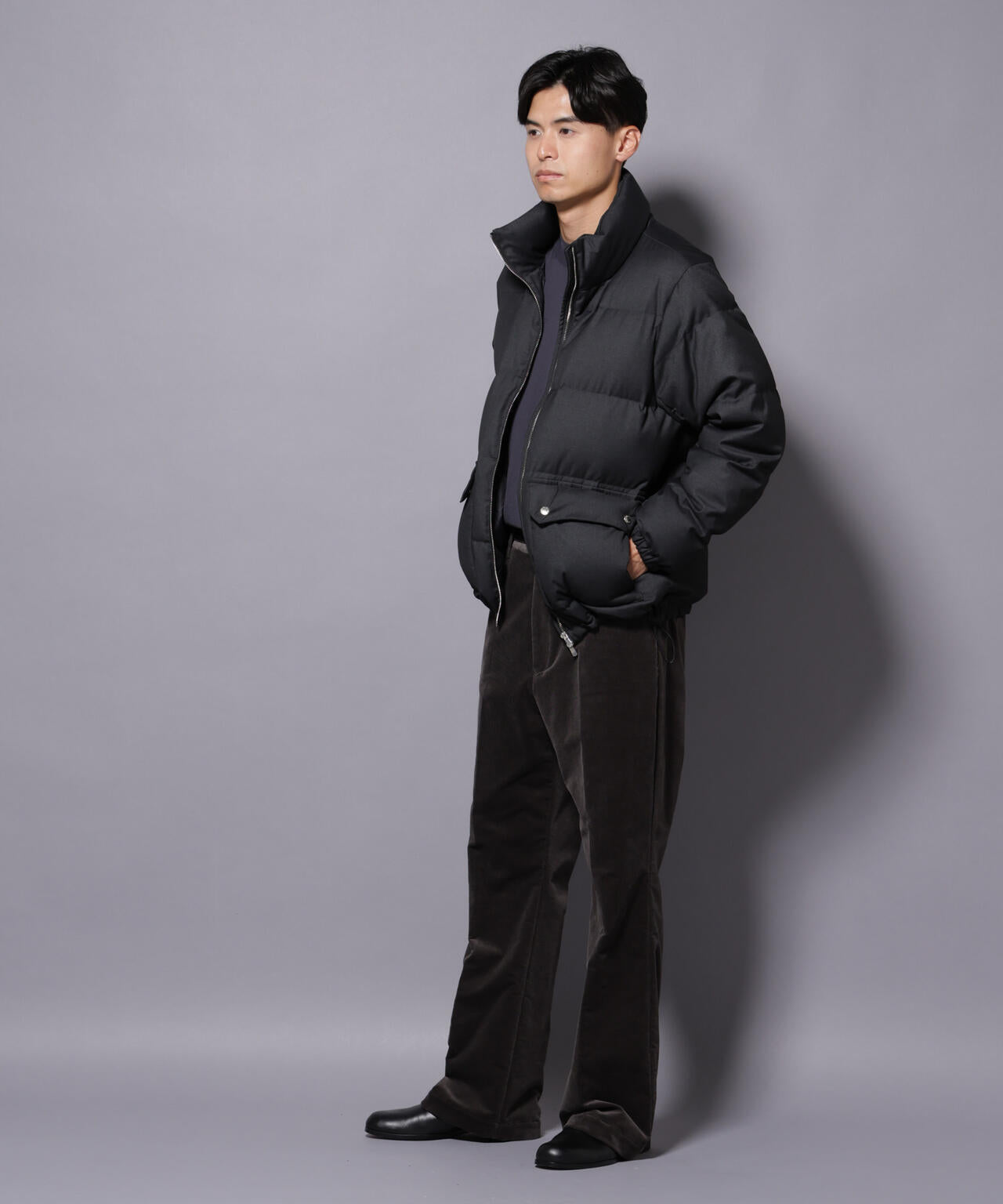 AIRコーデュロイ ライトフレアパンツ/STRETCH（セットアップ可）