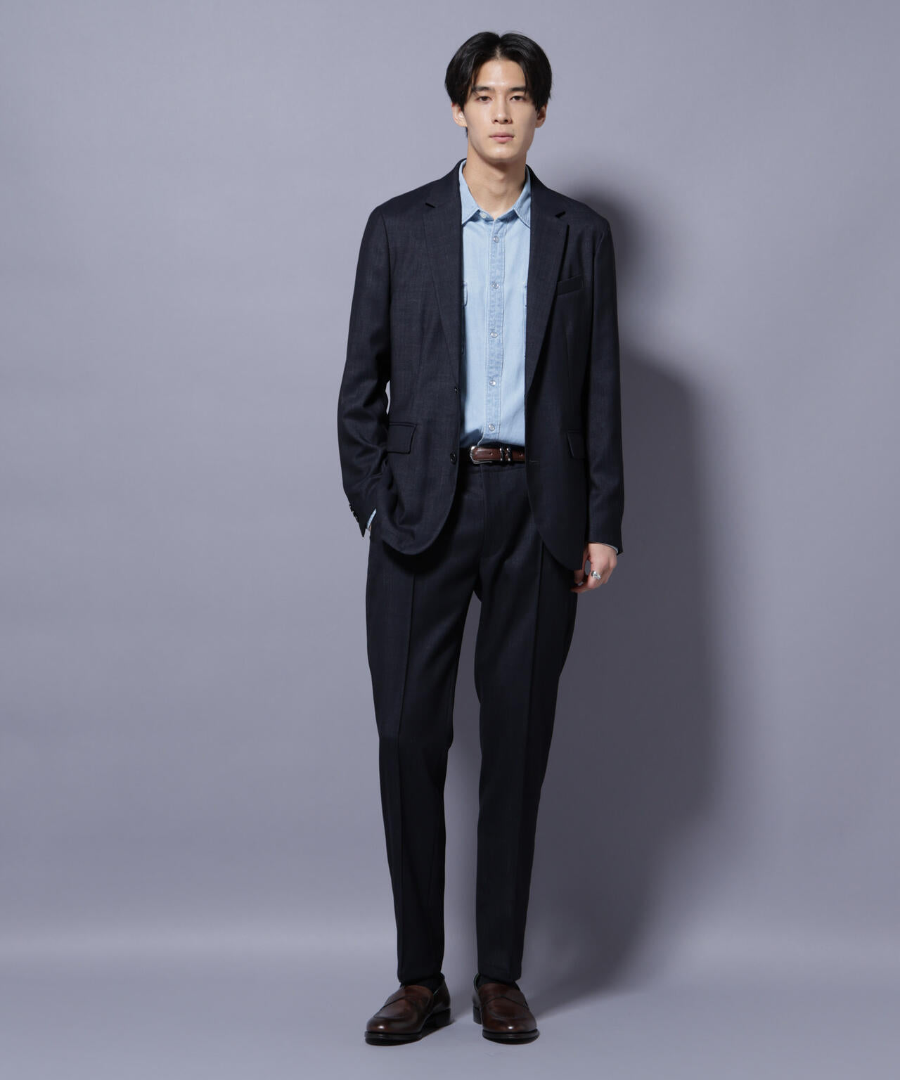 「N TROUSERS PREMIUM」ウールデニムパンツ/STRETCH(セットアップ可) 6685229201