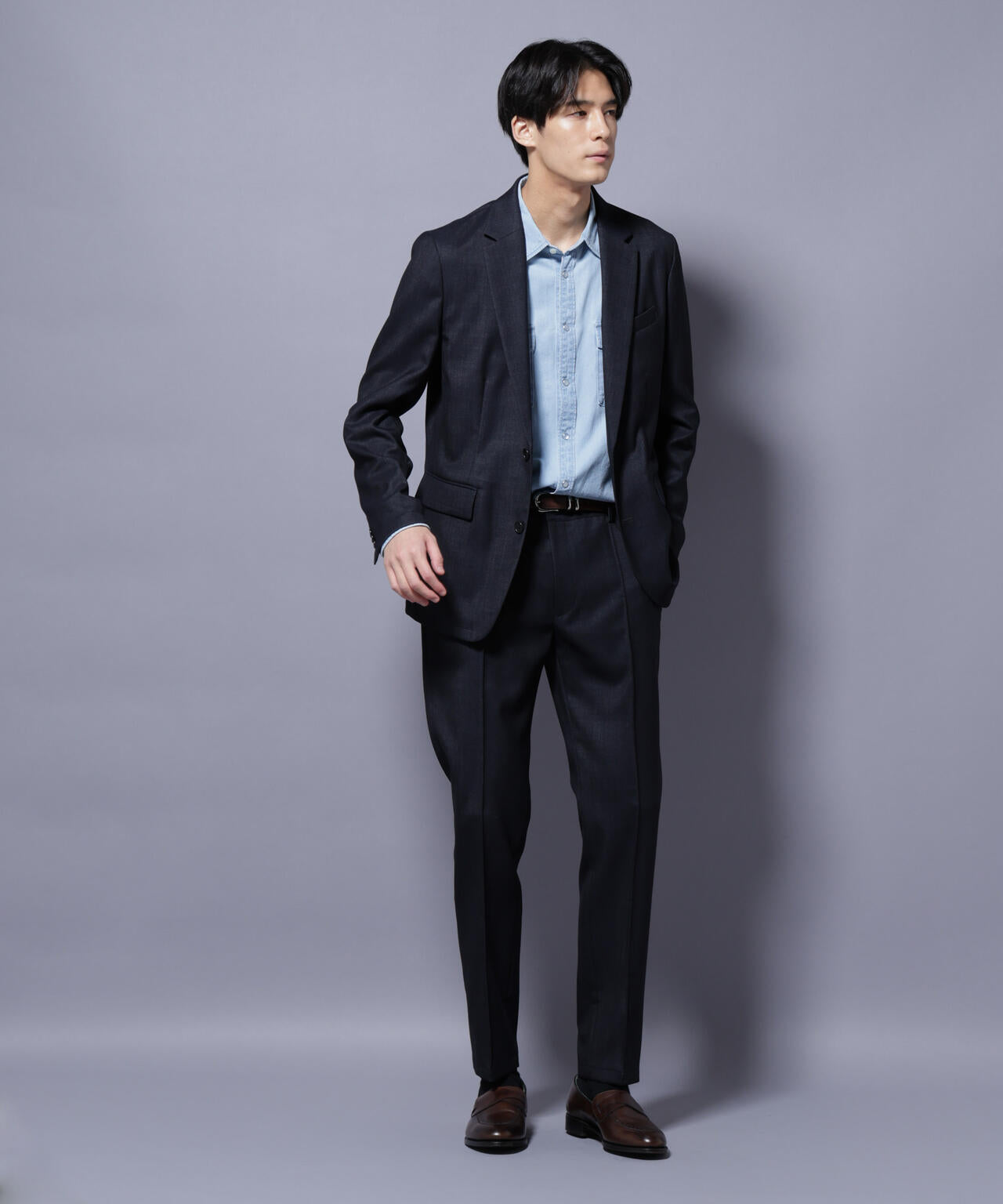 「N TROUSERS PREMIUM」ウールデニムパンツ/STRETCH(セットアップ可) 6685229201