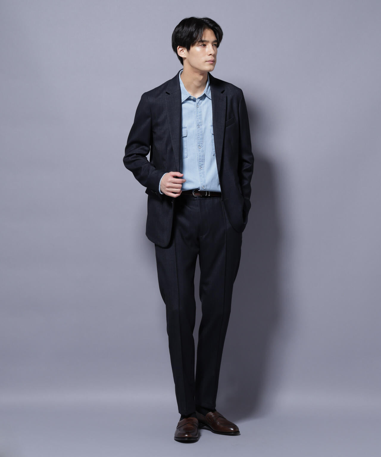 「N TROUSERS PREMIUM」ウールデニムパンツ/STRETCH(セットアップ可) 6685229201