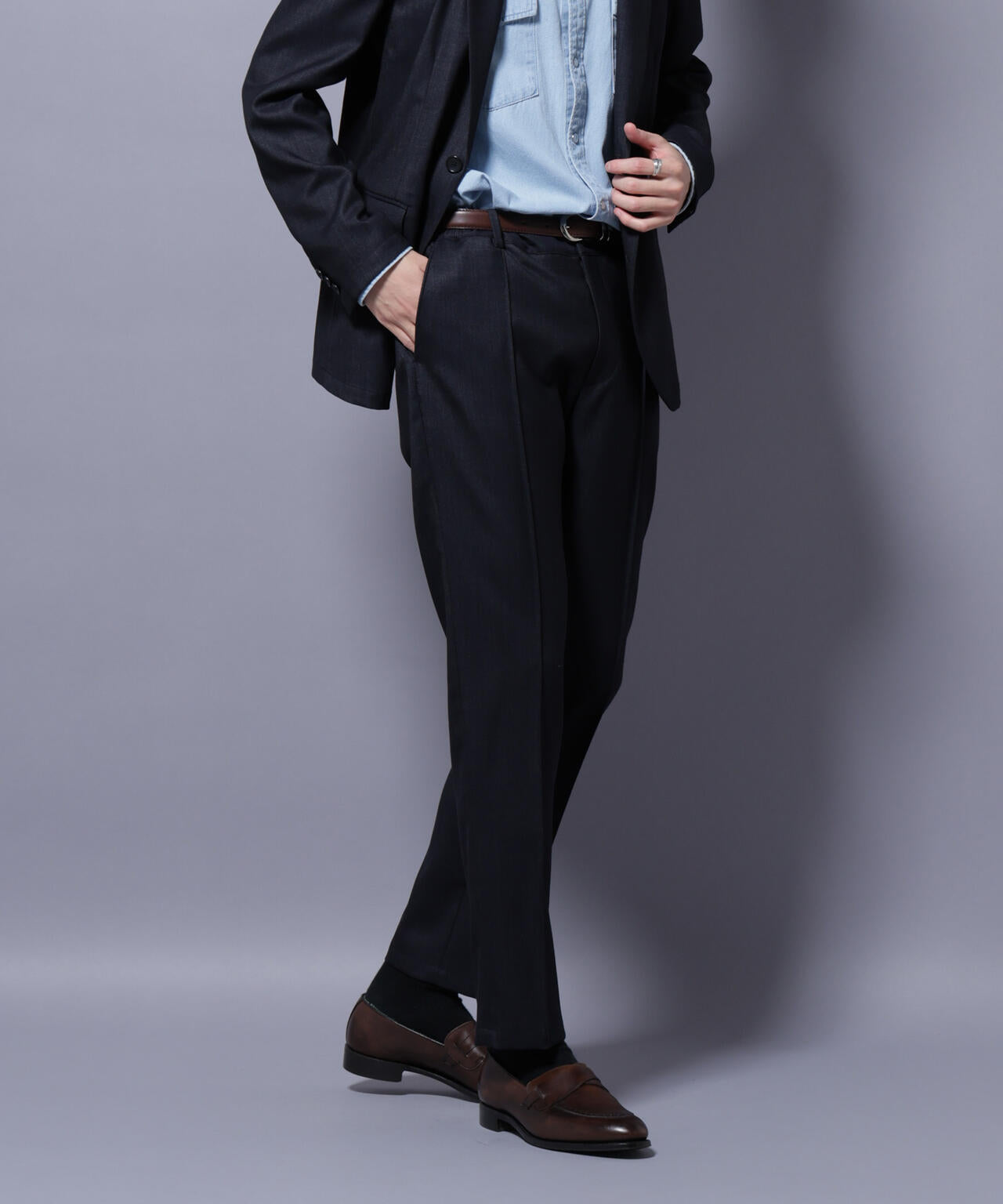「N TROUSERS PREMIUM」ウールデニムパンツ/STRETCH(セットアップ可) 6685229201