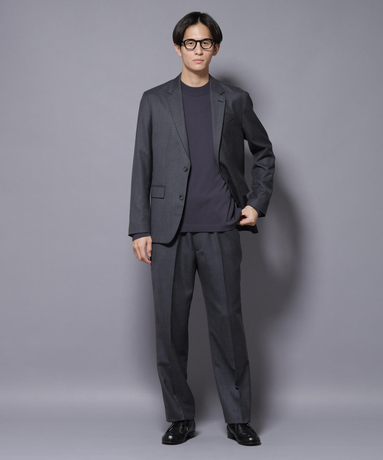 ナノユニバース（NANO universe）/「N JACKET PREMIUM」RENU(R)洗えるサキソニーストレートパンツ N JACKET PREMIUM」RENU(R)洗えるサキソニーストレートパンツ