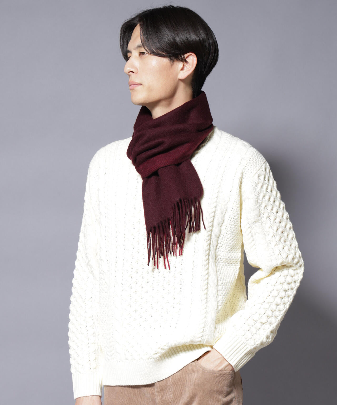 ソフトカシミヤブレンドマフラー 6685241201