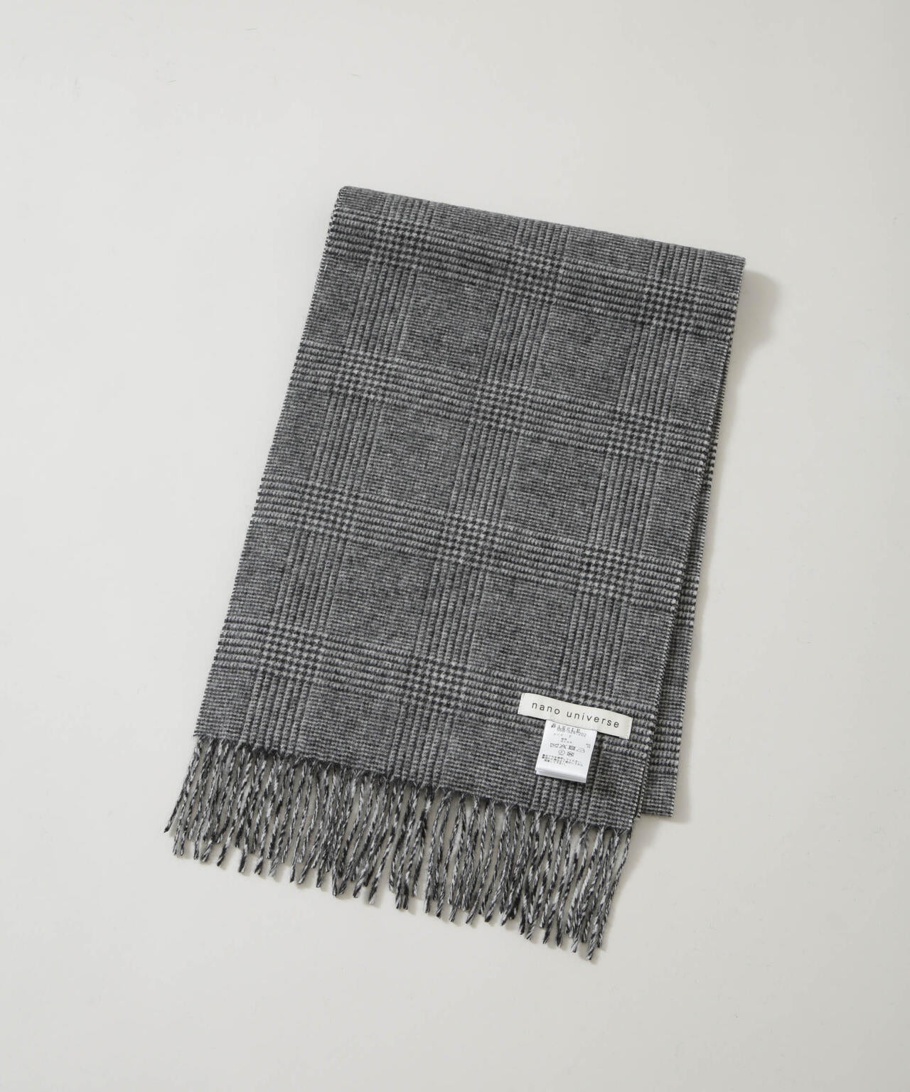 ソフトカシミヤブレンドチェックマフラー 6685241202