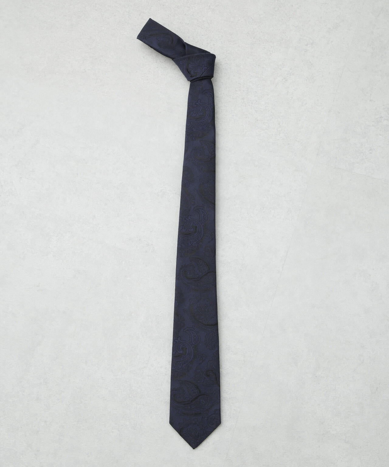 京都西陣ウォッシャブルシャドーペイズリーネクタイ 1