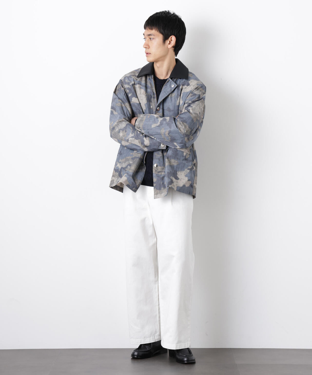 オーバージャケット「WARP PRINT」ライニング/撥水 6686111203