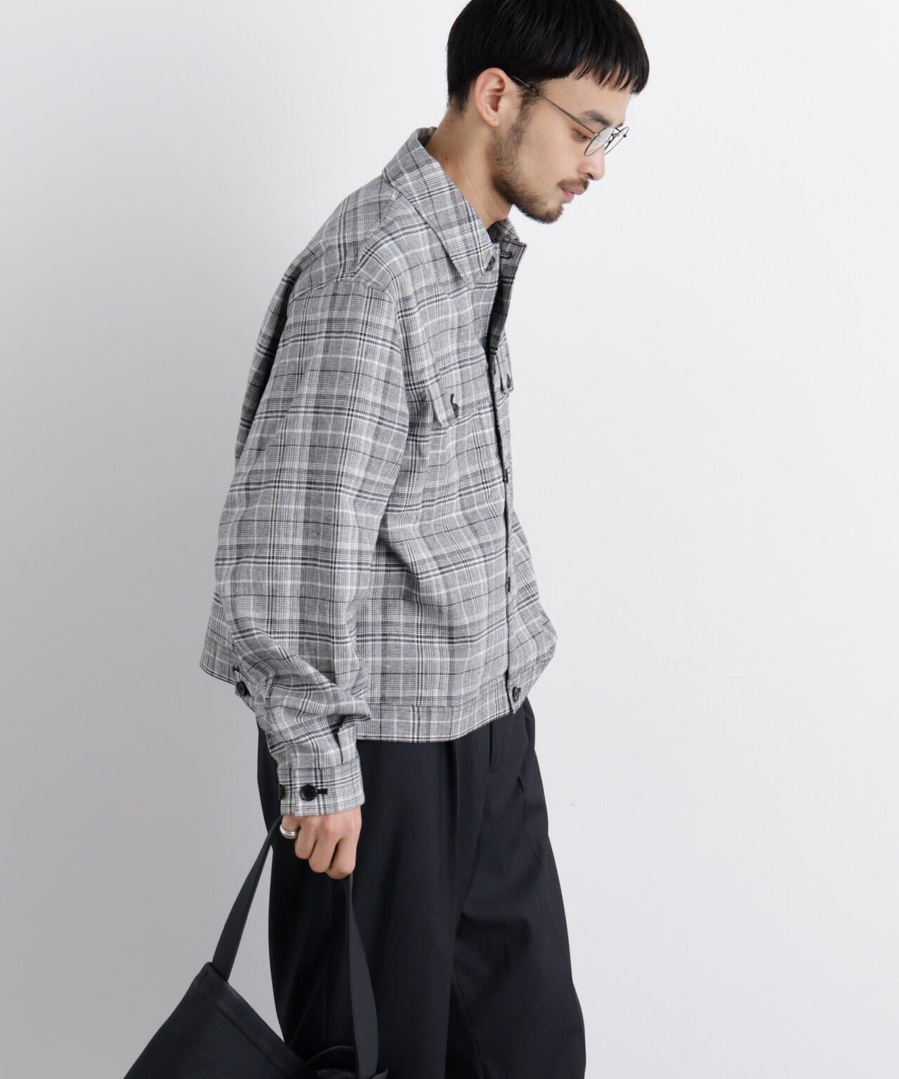 「FRENCH LINEN」リネンコットンシャツブルゾン 6686112202