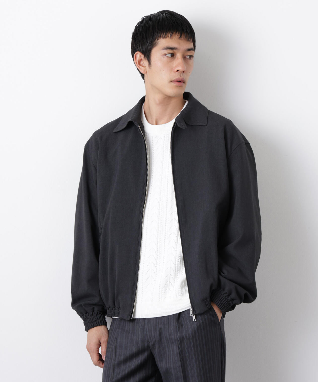 「モダンコンフォート」TRビックタックギャザーブルゾン 6686112203