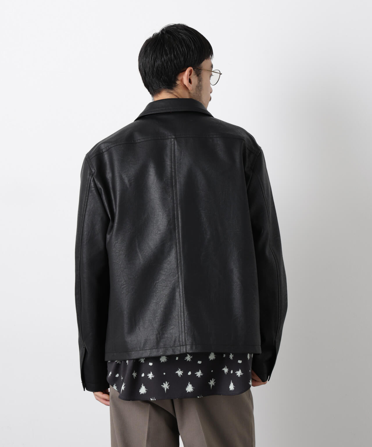 フェイクレザー｢WARP PRINT｣ライニング 6686112206