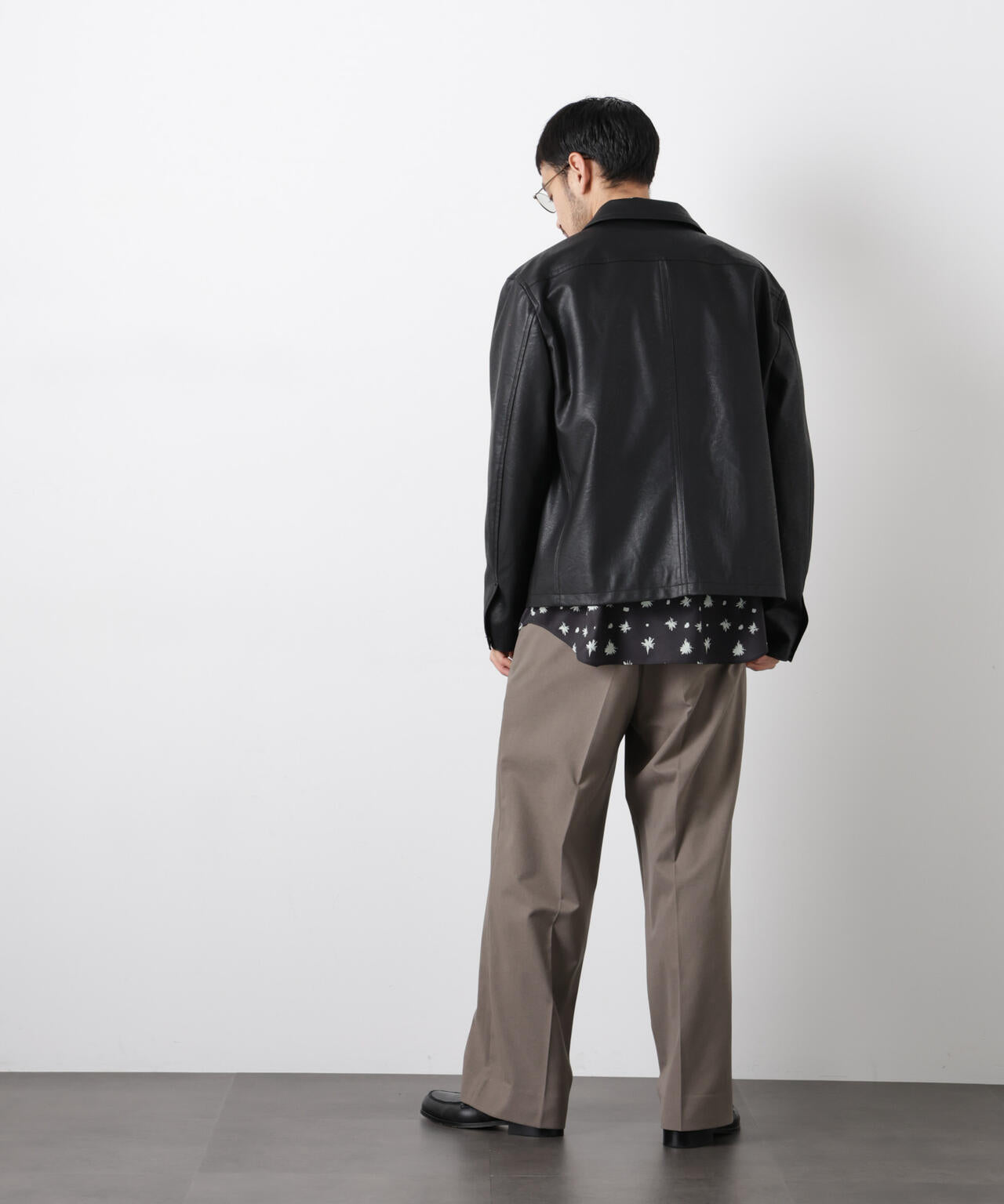 フェイクレザー｢WARP PRINT｣ライニング 6686112206