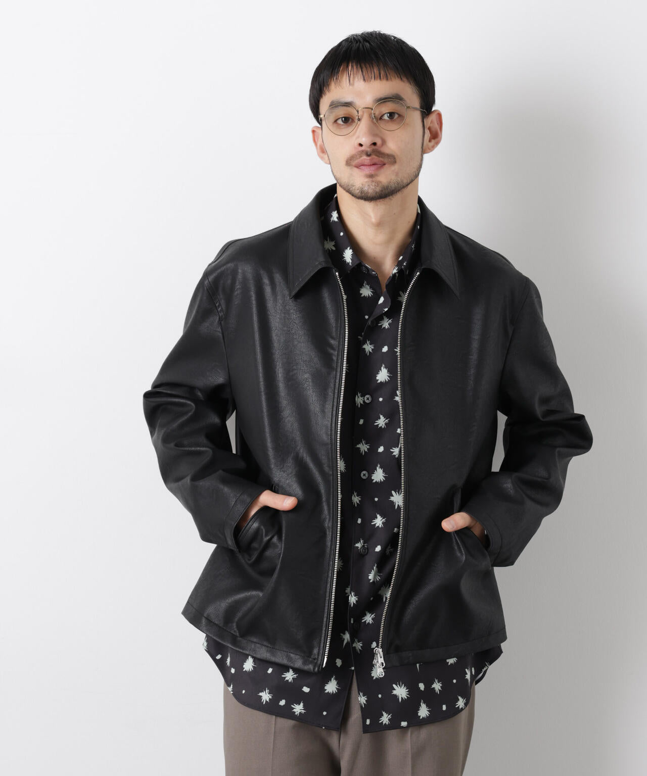 フェイクレザー｢WARP PRINT｣ライニング