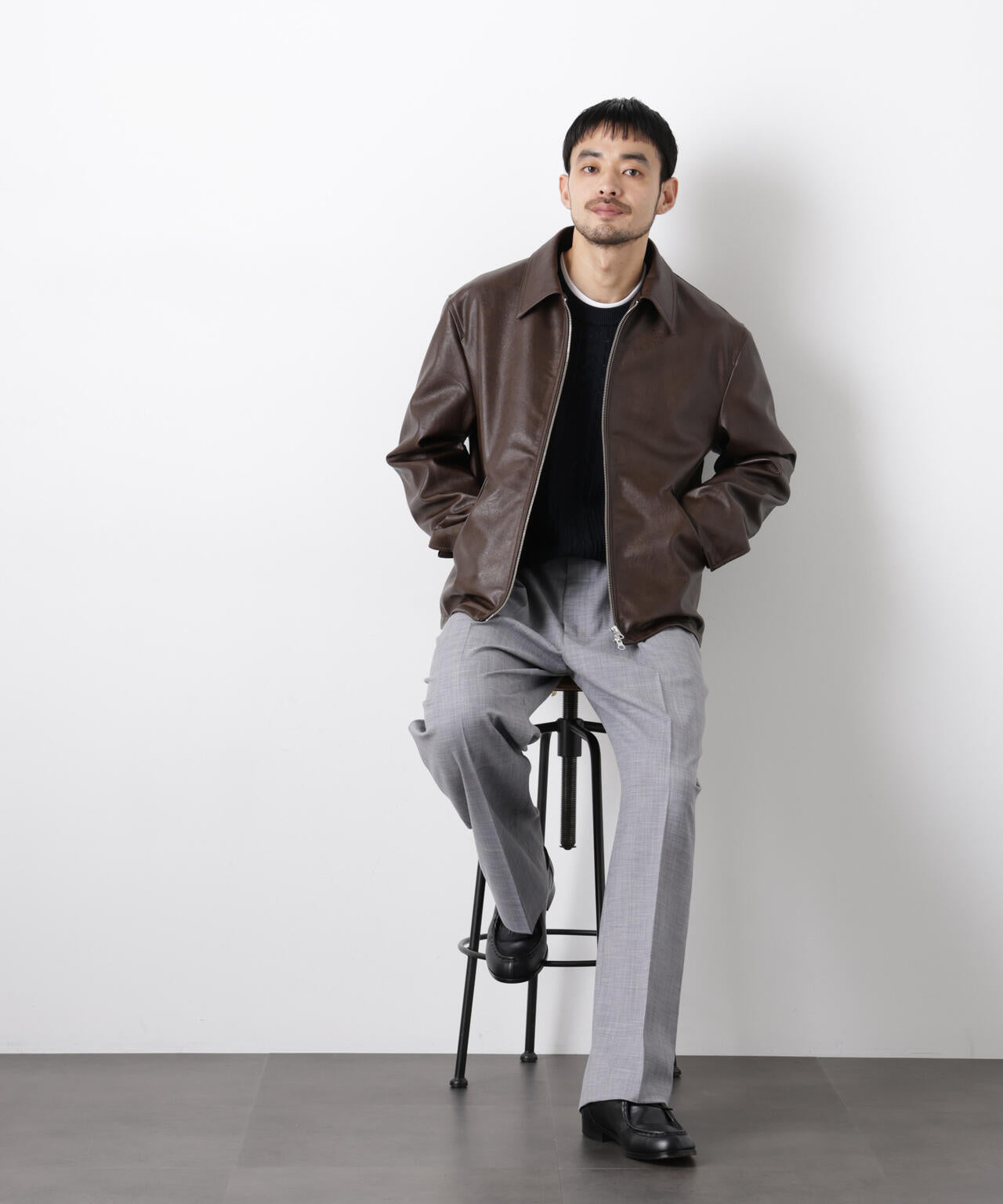 フェイクレザー｢WARP PRINT｣ライニング 6686112206