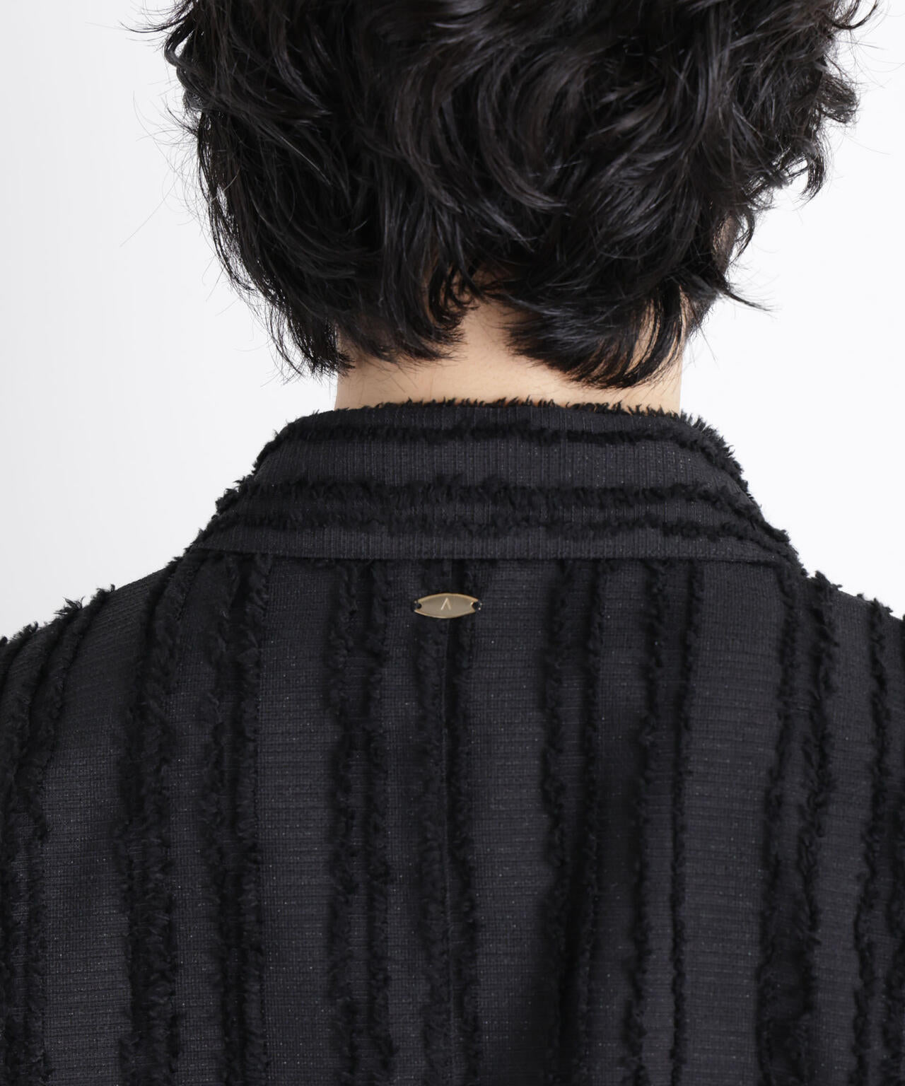 「ASSEMBLANC」カットレースフリンジブルゾン 6686112212