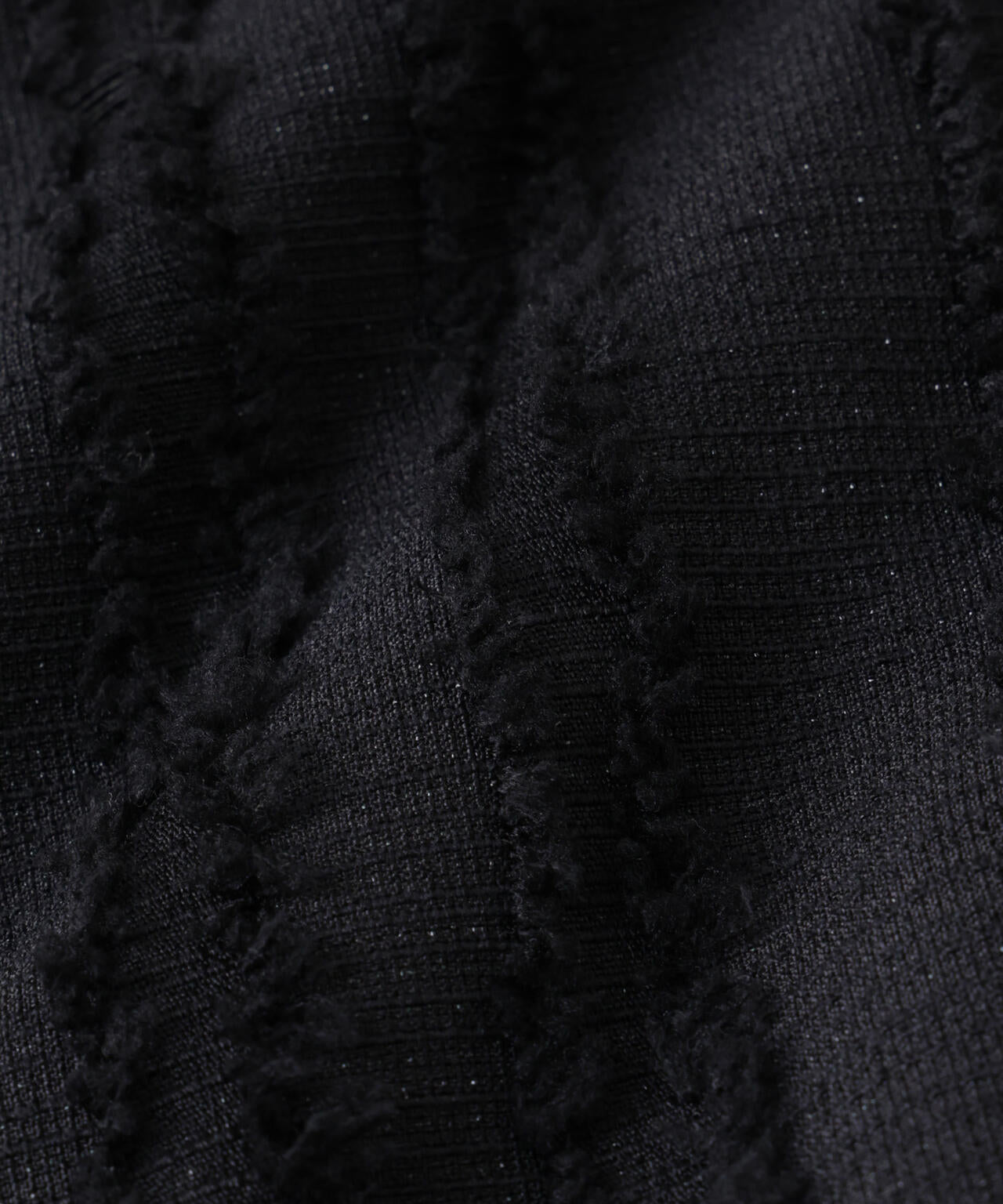 「ASSEMBLANC」カットレースフリンジブルゾン 6686112212