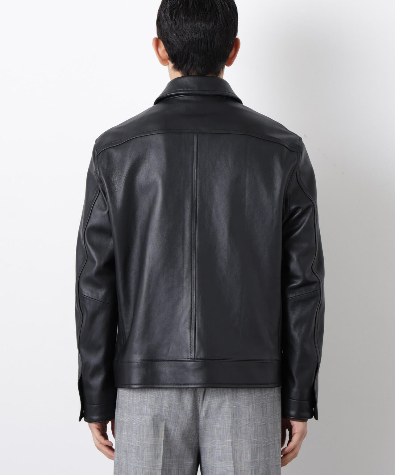 ラムナッパレザーライダースジャケット