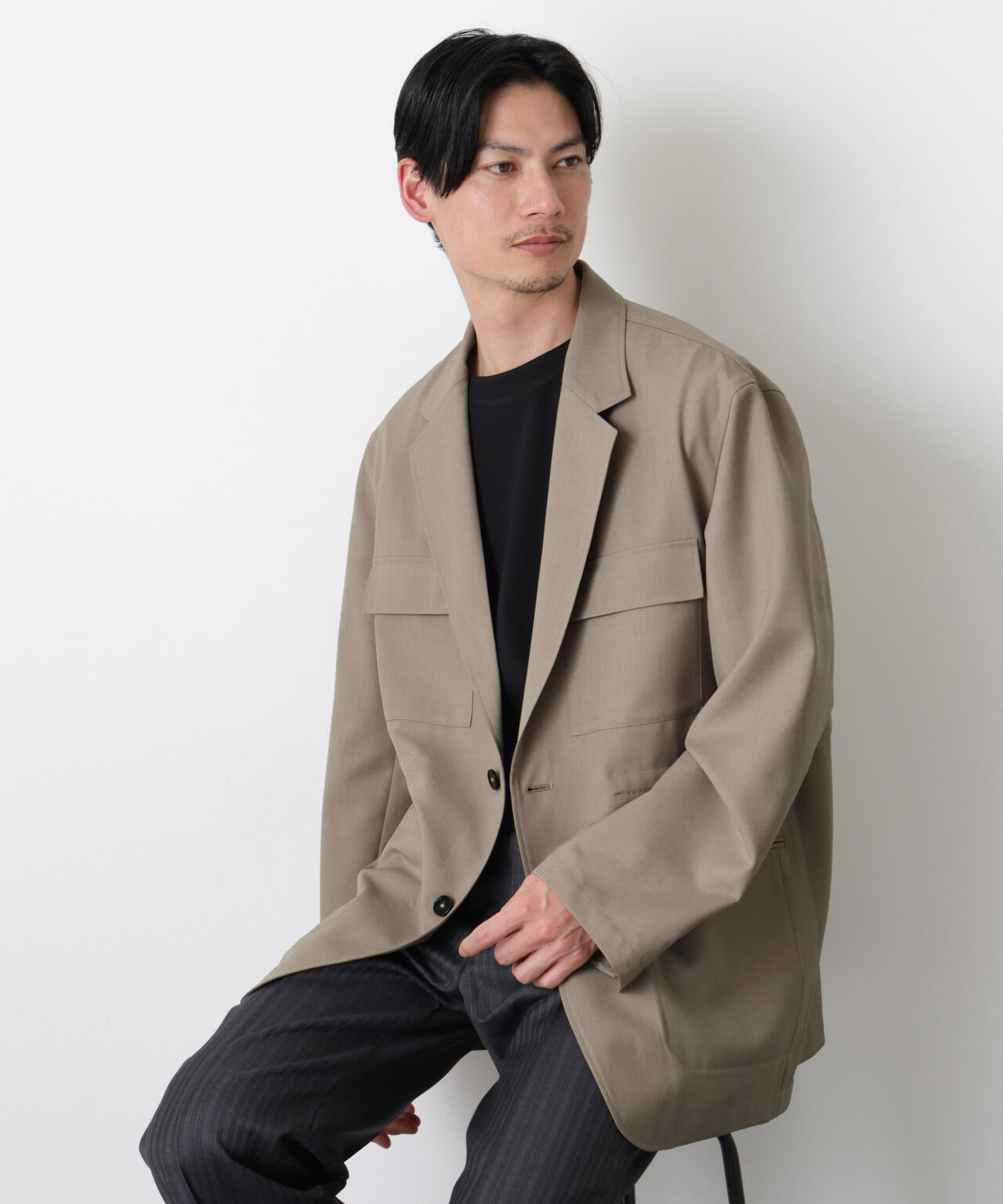 Gavante｣ ドライギャバテーラードジャケット