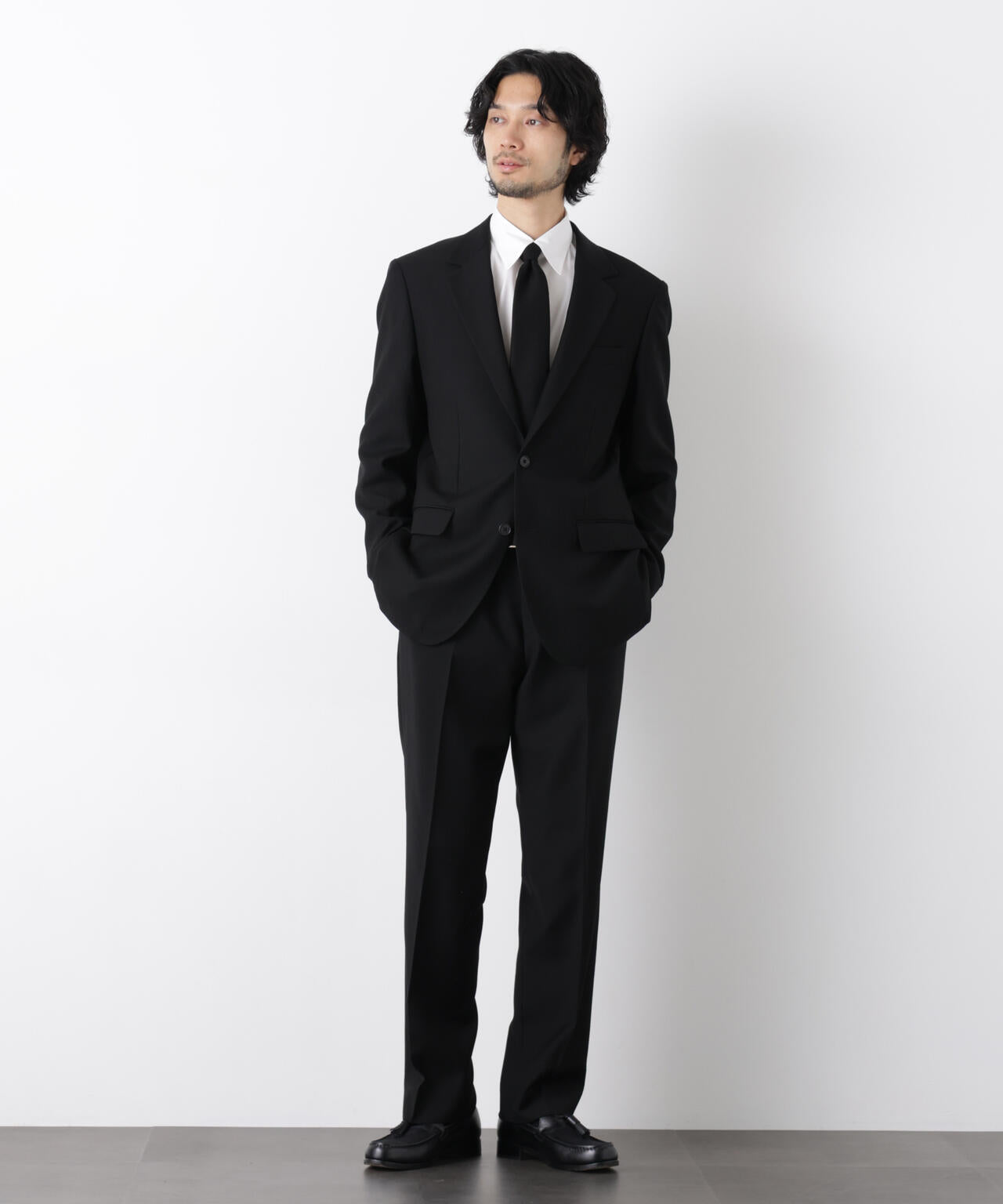｢Damerino Formal｣ ブラックフォーマルオールシーズンジャケット(セットアップ可) 6686117204