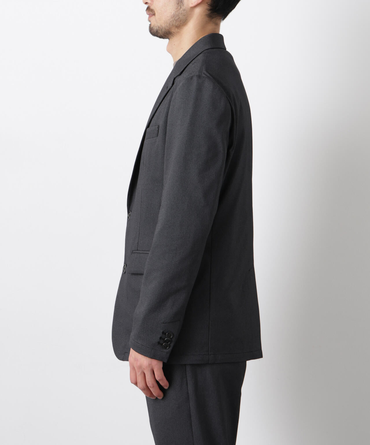 【大人気セットアップ】｢Damerino｣ 軽量ジャージーデニムライクストレッチセットアップ 6686118202