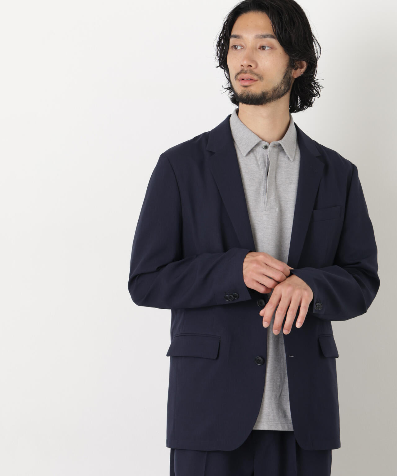 【極美品】everyone cotton velours セットアップ　Lサイズ 大人気セットアップ】「Damerino」軽量サマートロセットアップ/接触冷