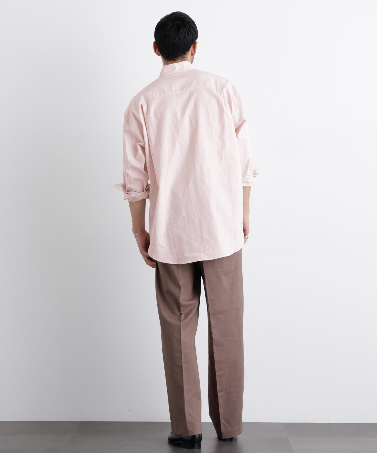 「FRENCH LINEN」リネンコットンスタンドシャツ 6686120202