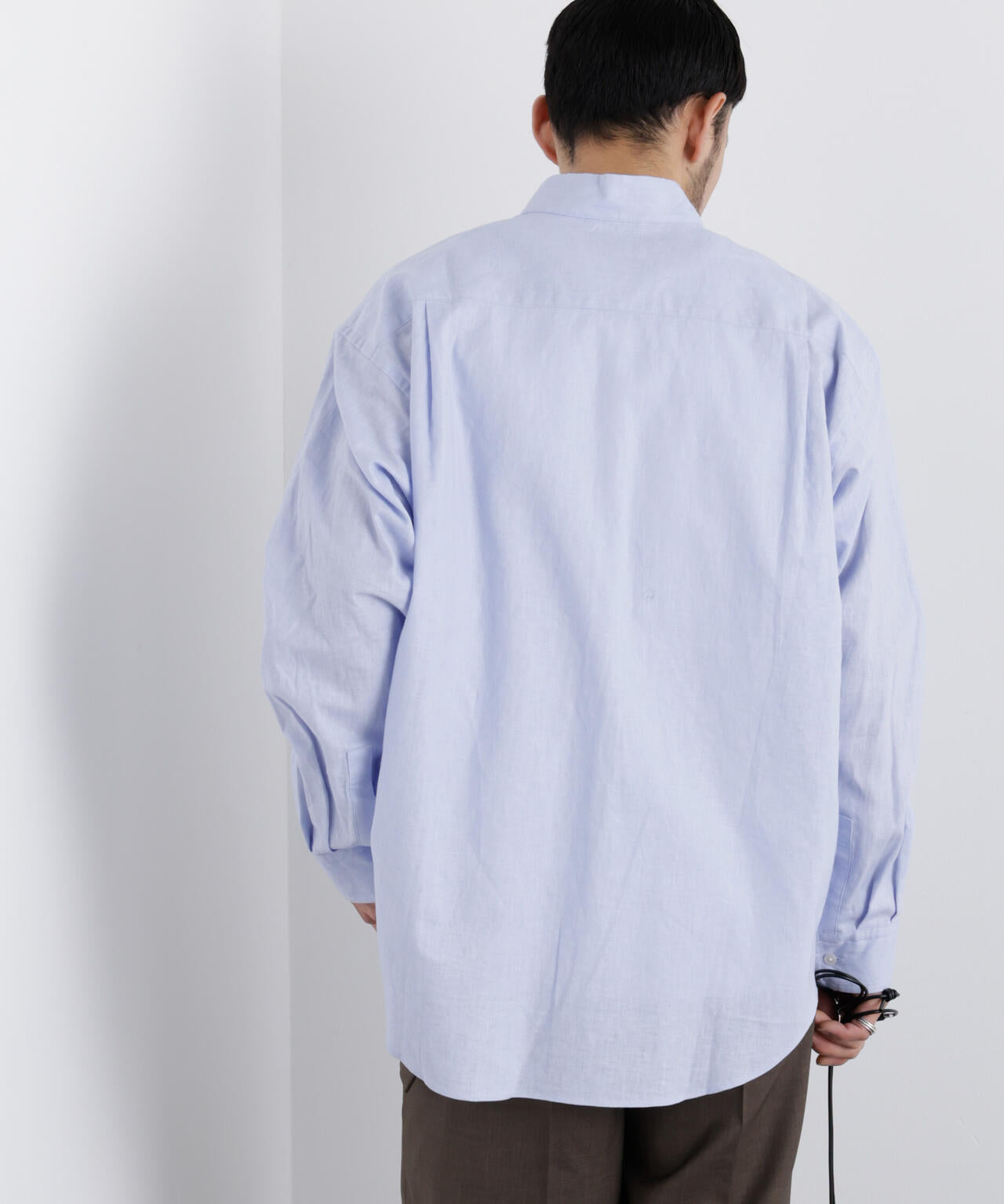 FRENCH LINEN」リネンコットンスタンドシャツ