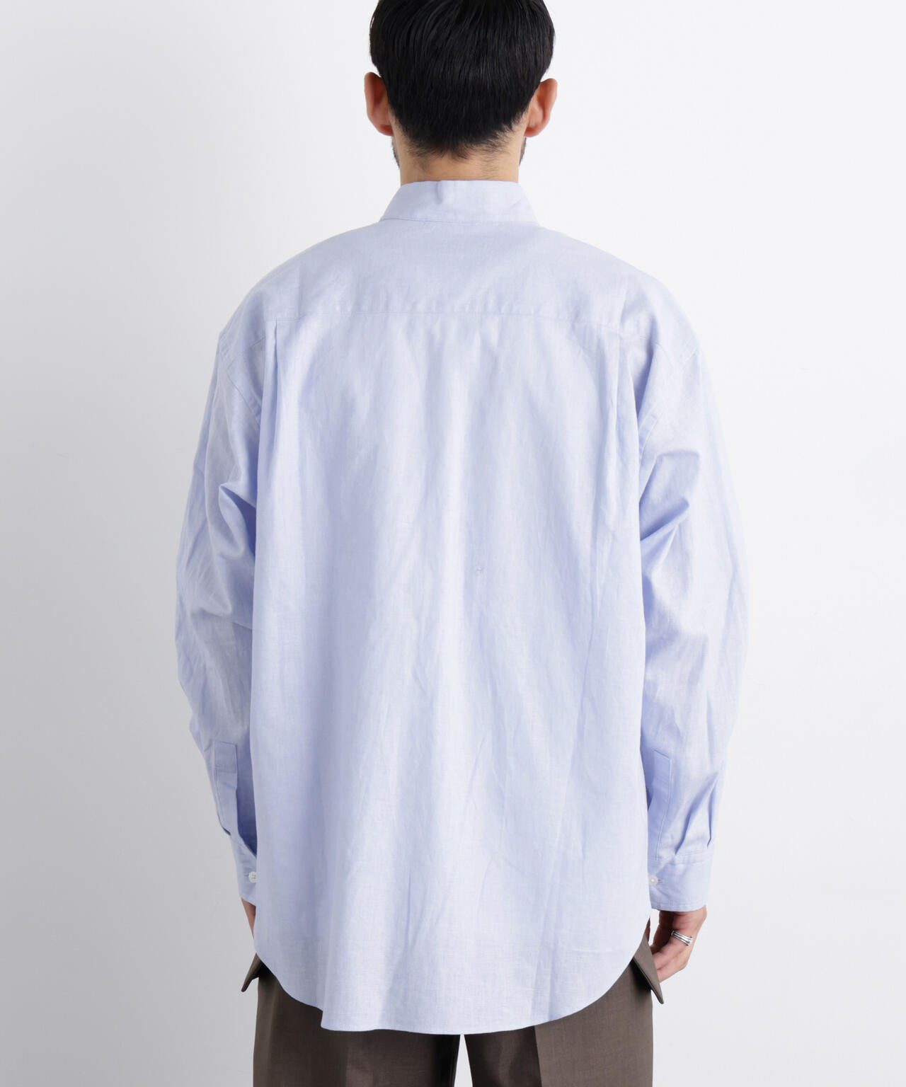 「FRENCH LINEN」リネンコットンスタンドシャツ 6686120202