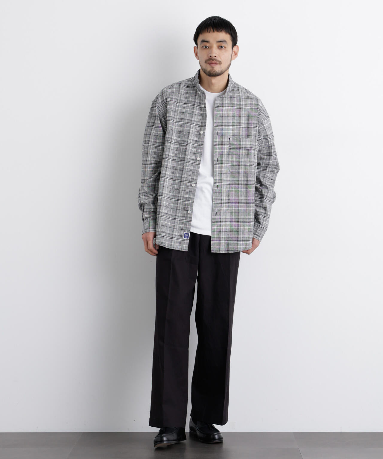 「FRENCH LINEN」リネンコットンスタンドシャツ 6686120202