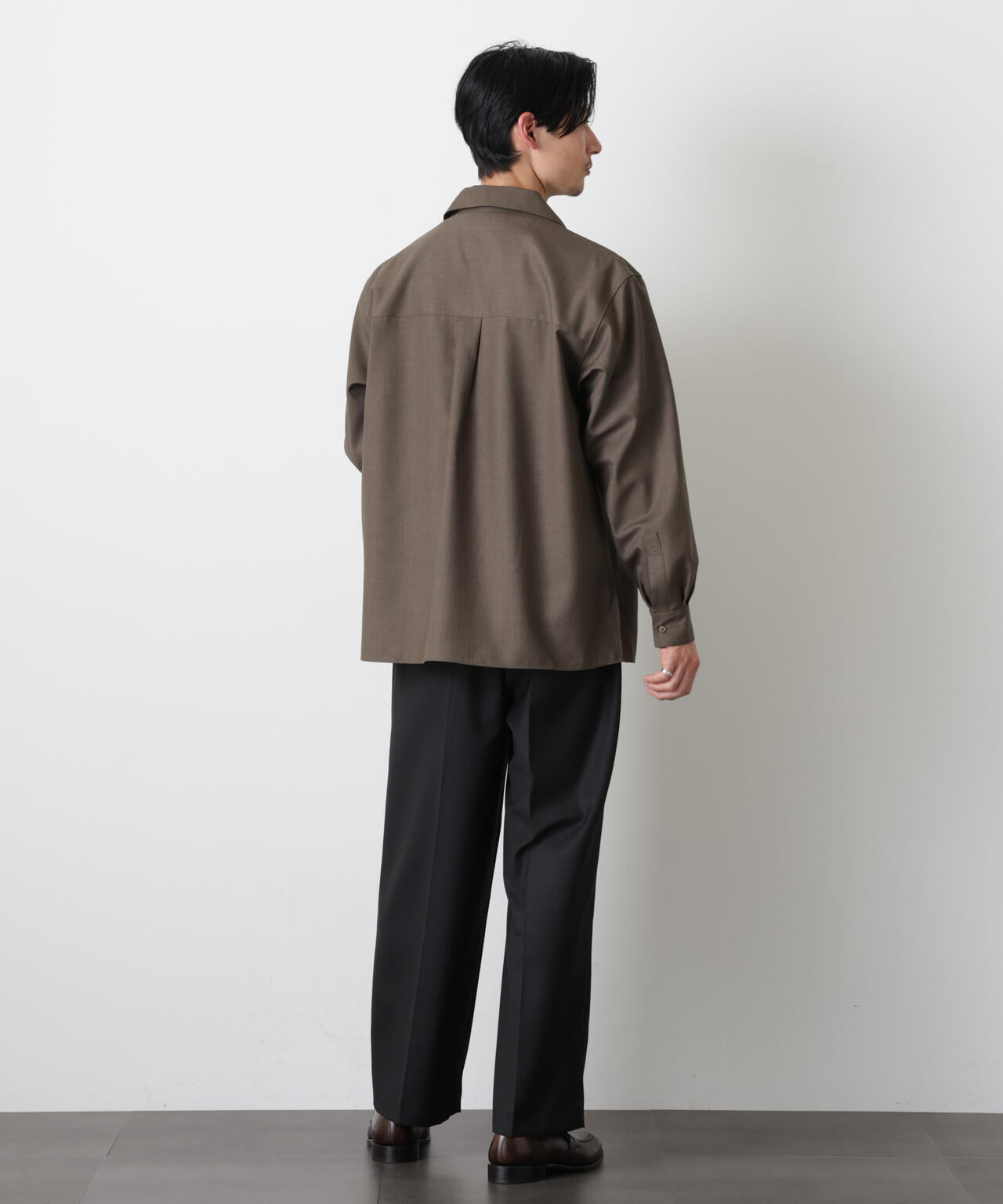 ｢Gavante｣ ドライギャバオープンカラーシャツ 6686120203