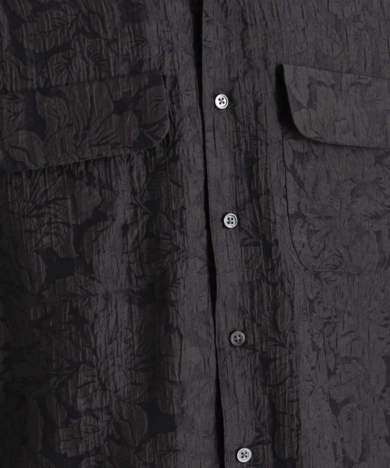 サイレントフラワージャガード オーバーシャツ 6686120205