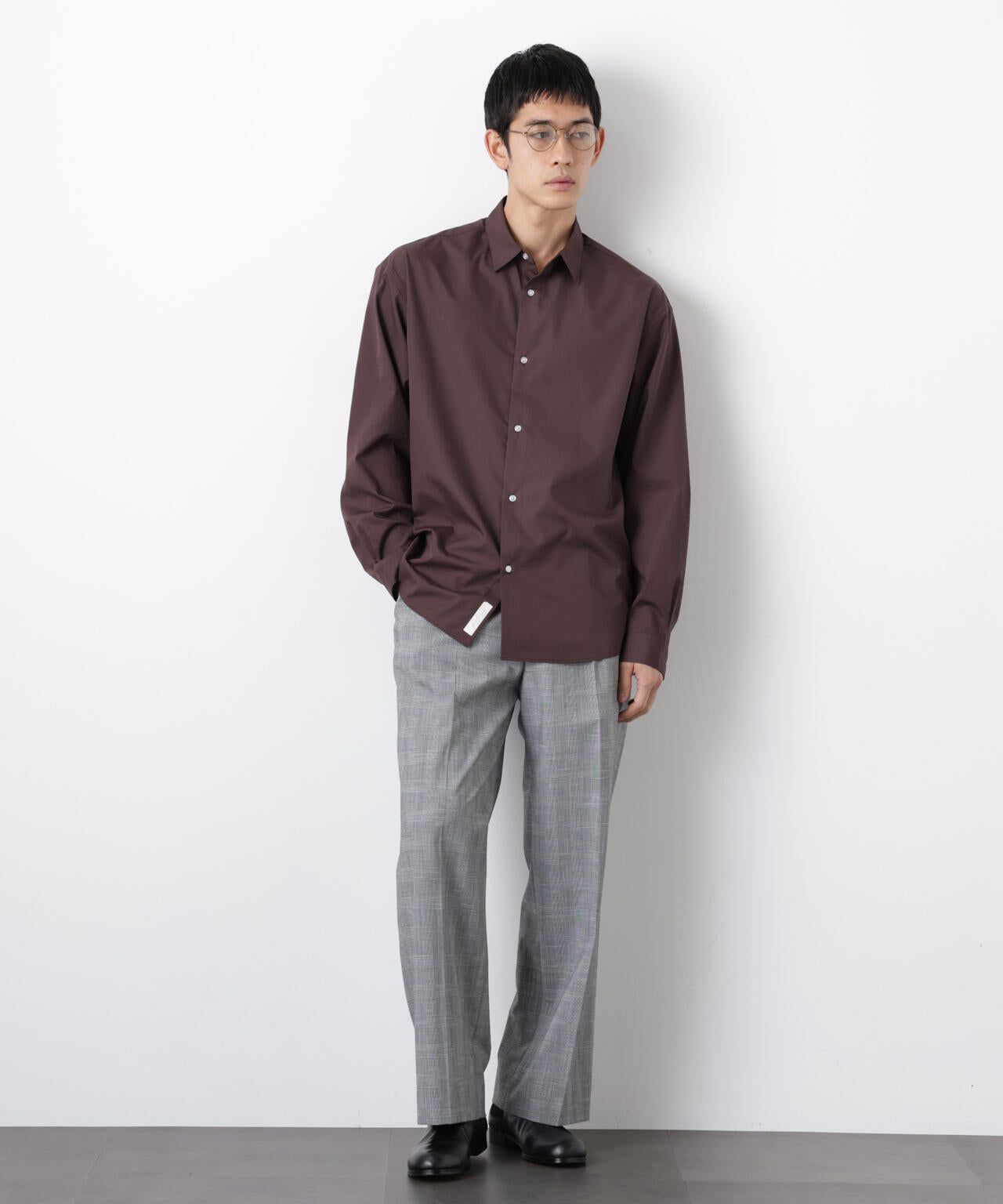 「大人のワイドシャツ」レギュラーカラー 長袖 6686120206