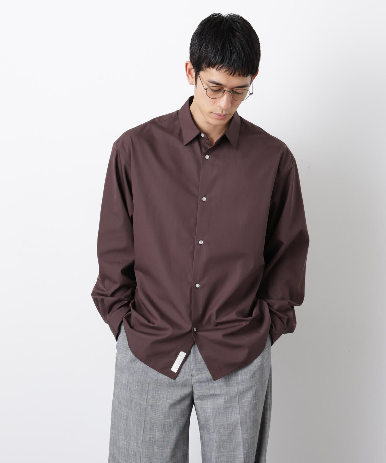 「大人のワイドシャツ」レギュラーカラー 長袖