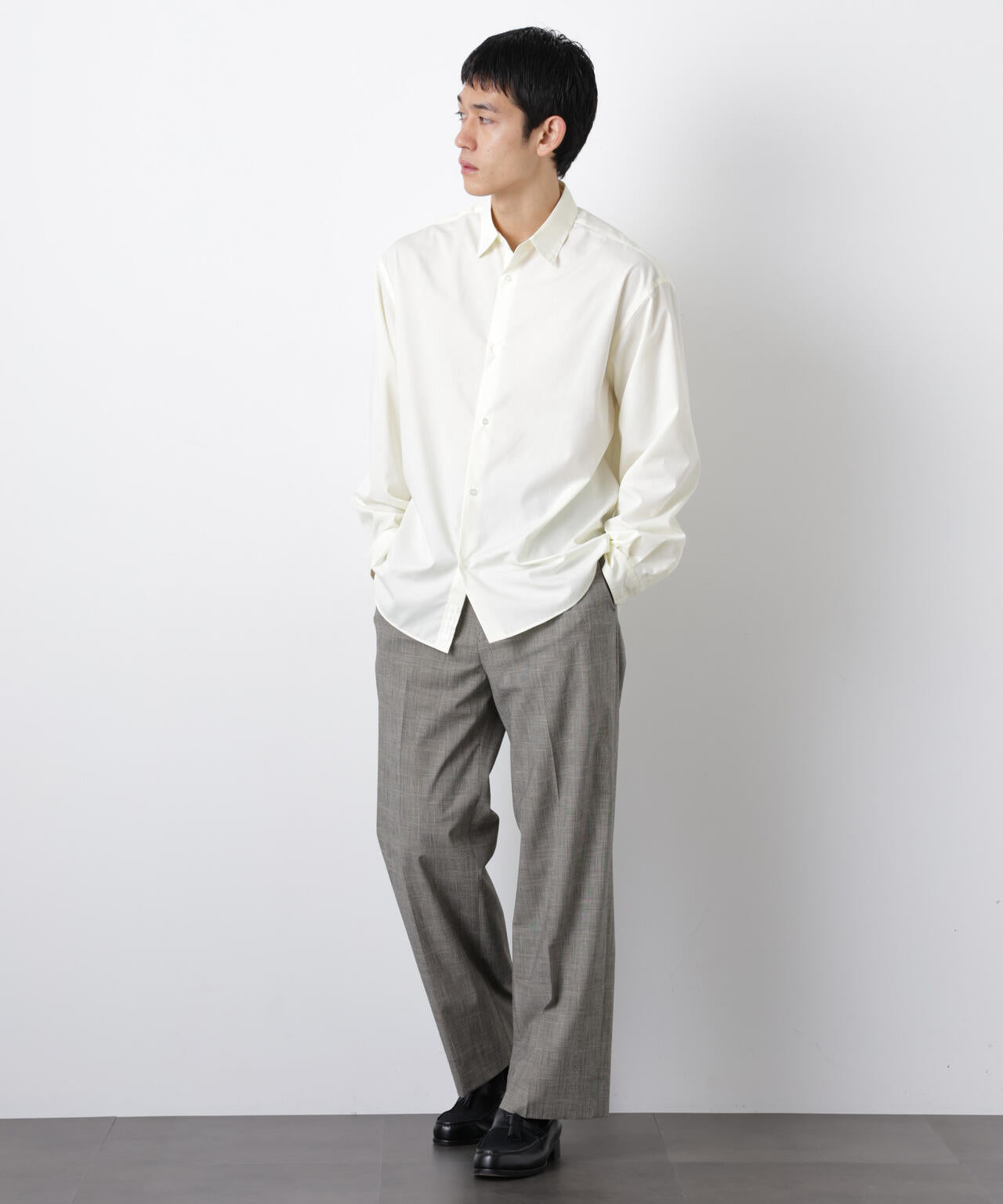 「大人のワイドシャツ」レギュラーカラー 長袖 6686120206