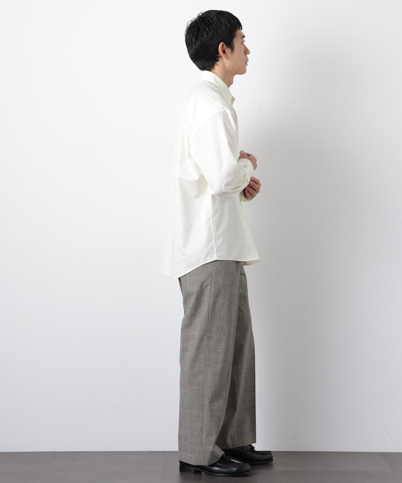 「大人のワイドシャツ」レギュラーカラー 長袖 6686120206