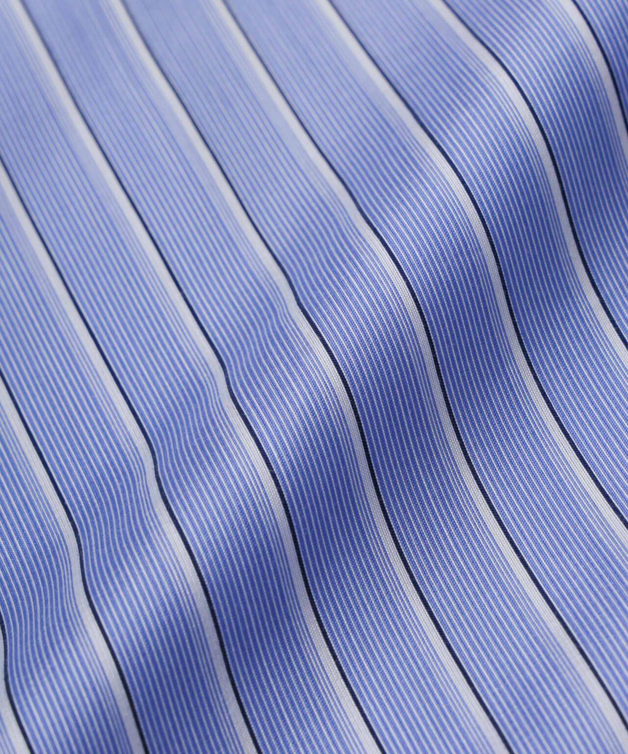 「OtoNANO」大人のワイドシャツレギュラーカラーストライプ長袖 6686120209