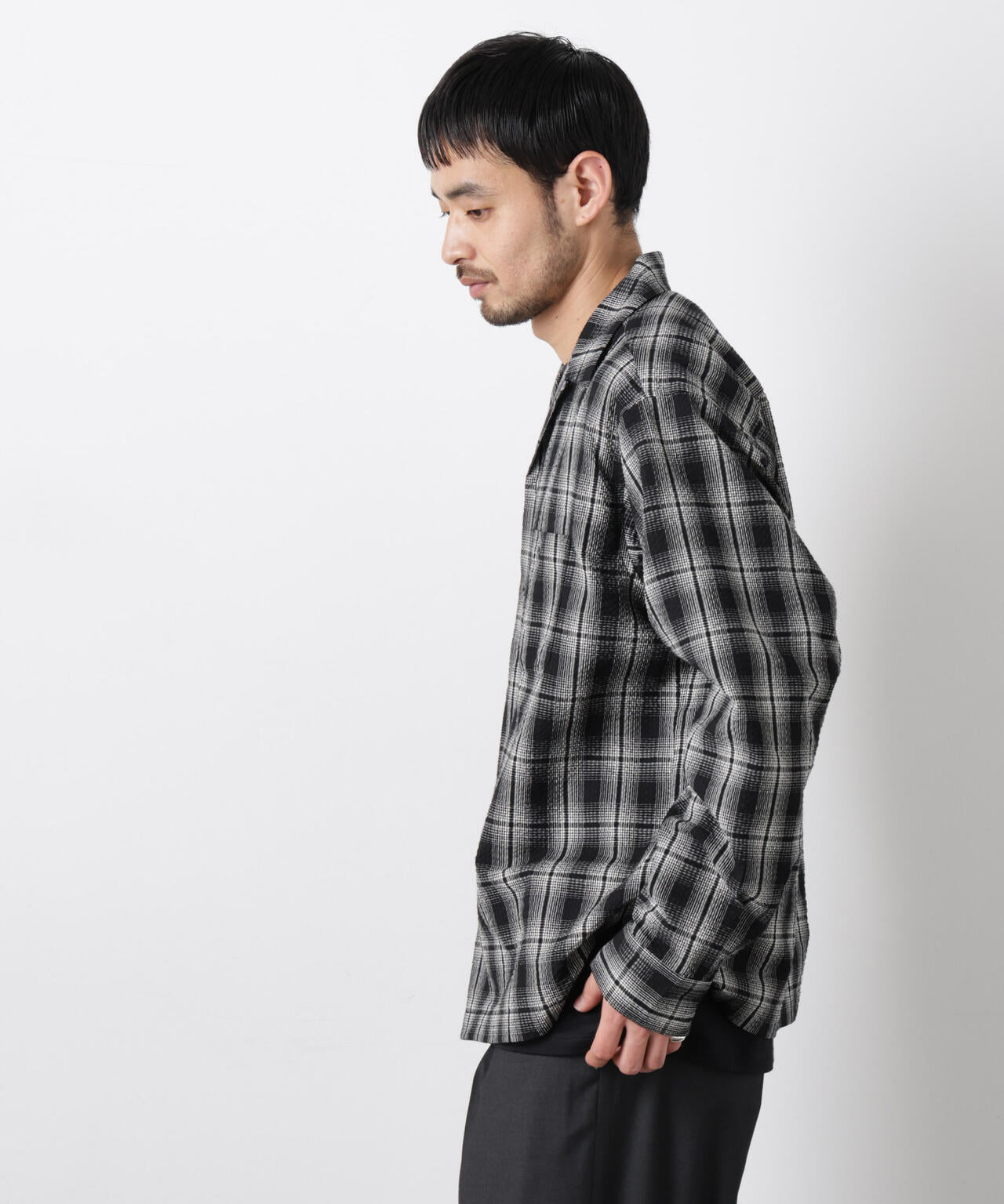 マイクロシアサッカーチェックシャツ 6686120211