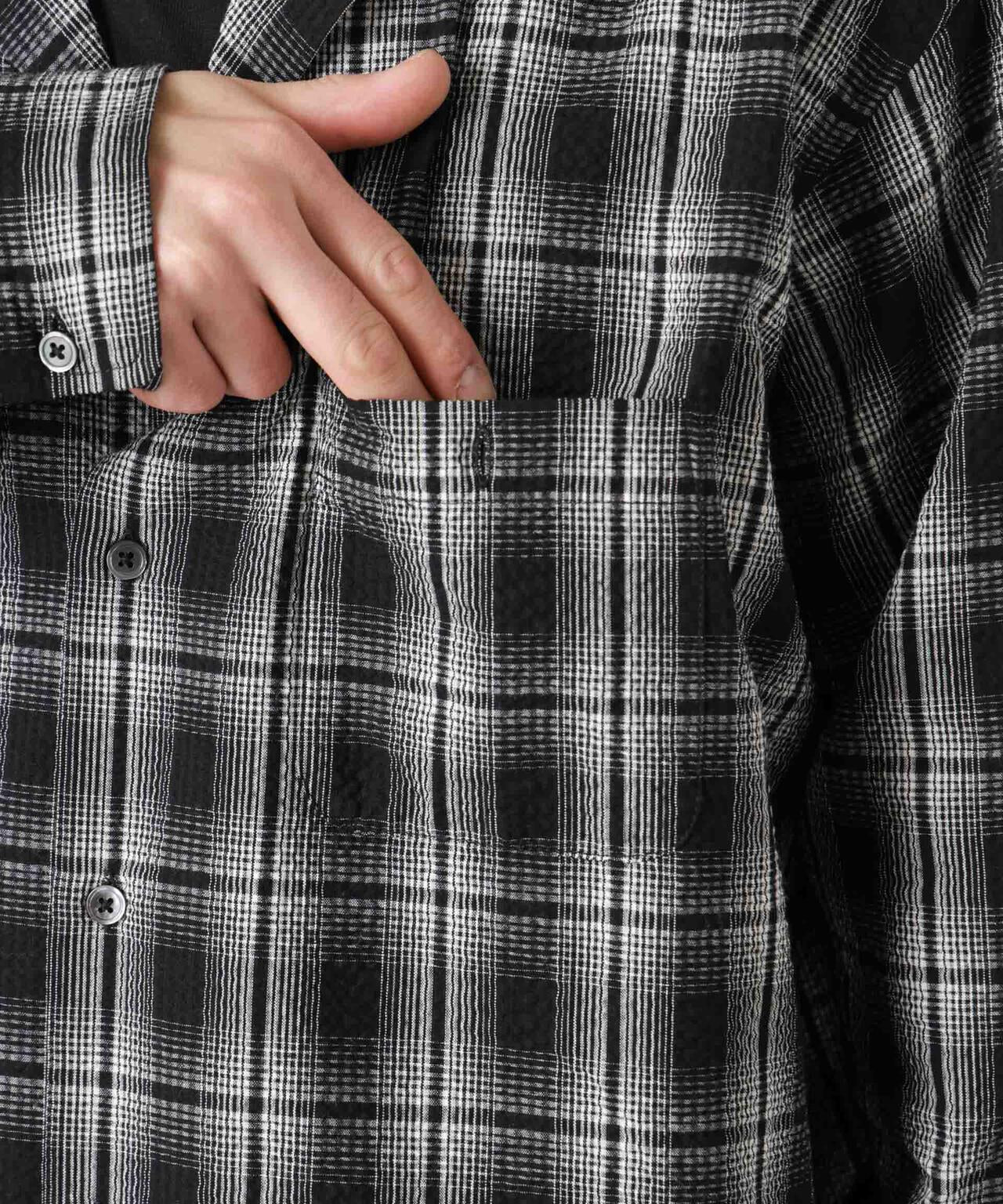 マイクロシアサッカーチェックシャツ 6686120211