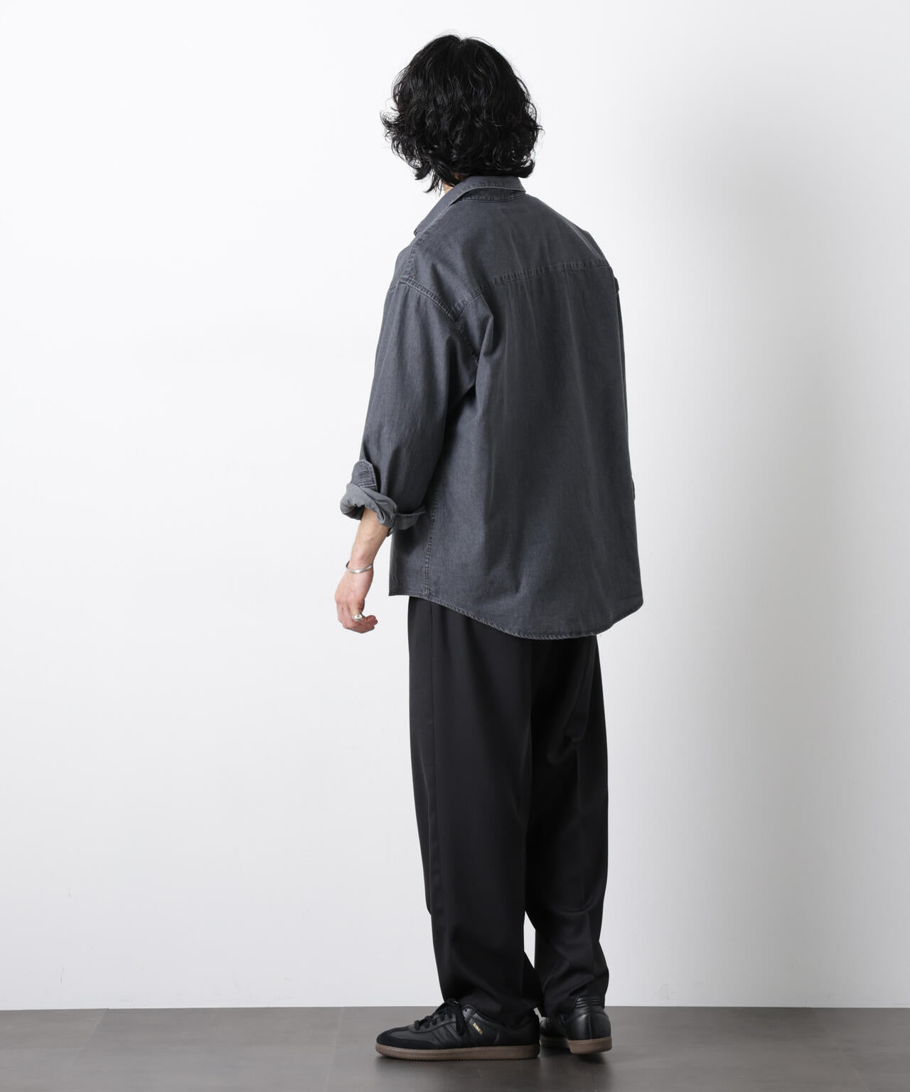 OtoNANO｣大人のワイドシャツ デニムシャツ 長袖