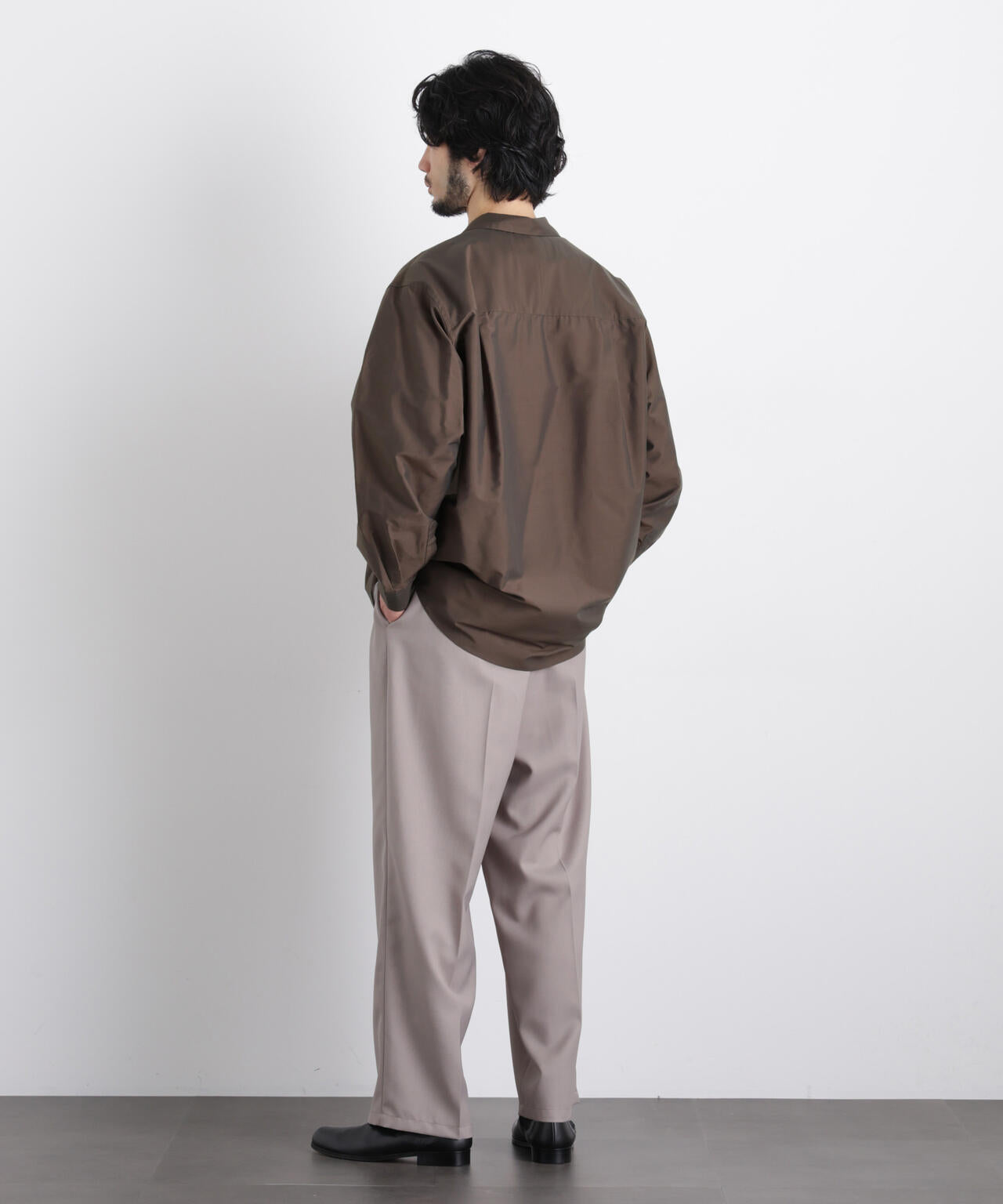 ｢OtoNANO｣ 大人のワイドシャツ テーラードカラーシャツ 6686120214