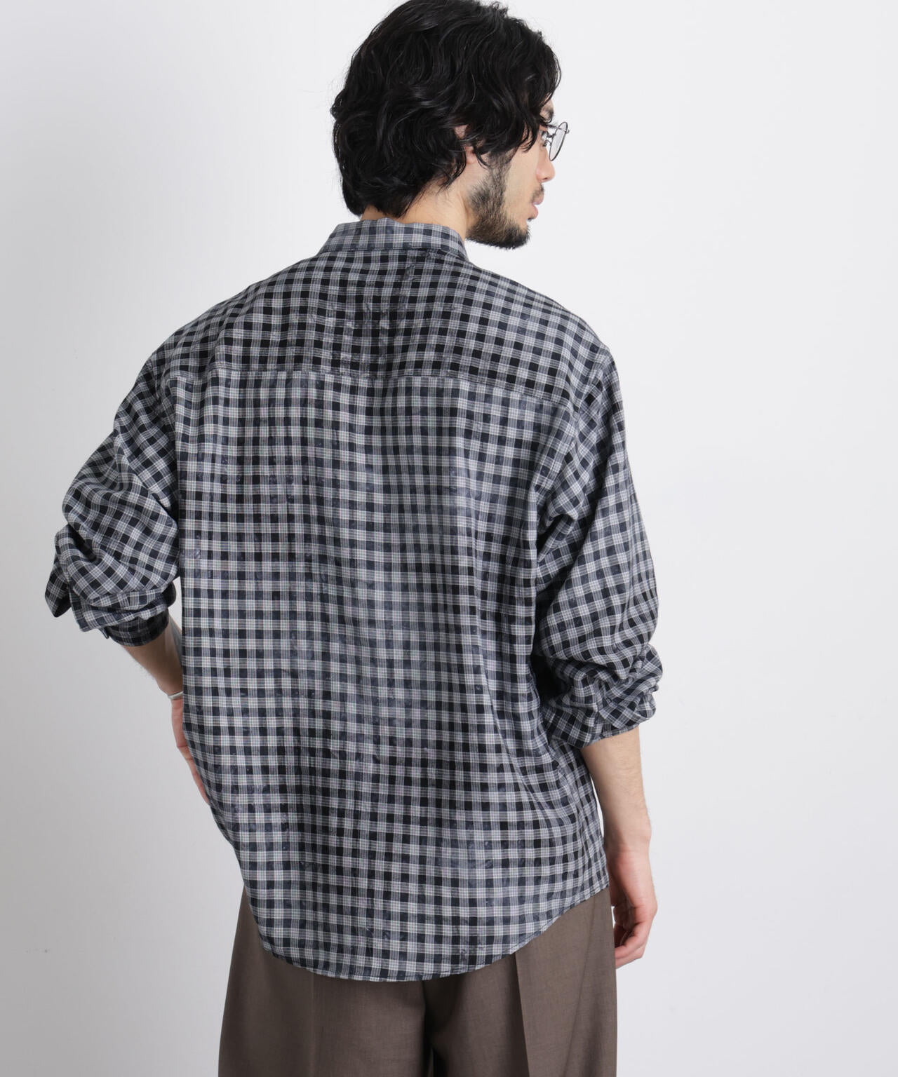 ケミカルフィニッシュチェック オーバーシャツ 6686120218