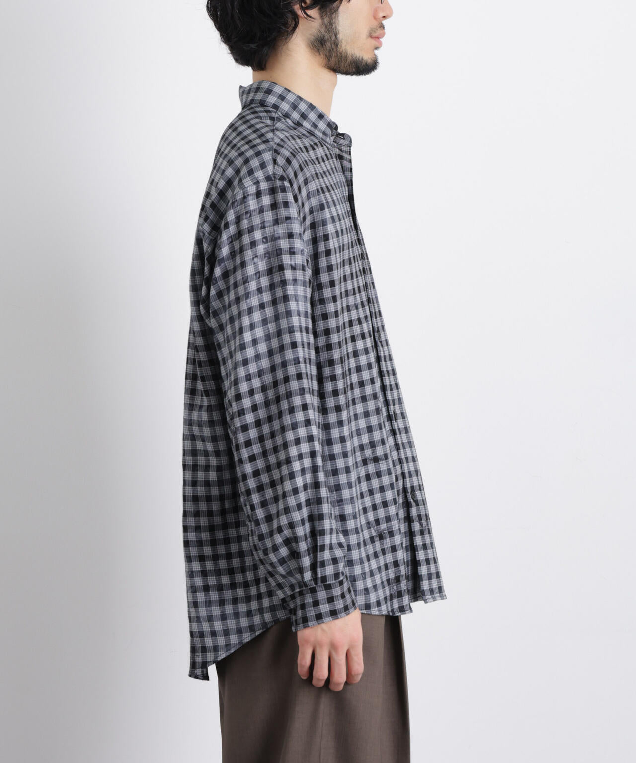ケミカルフィニッシュチェック オーバーシャツ 6686120218