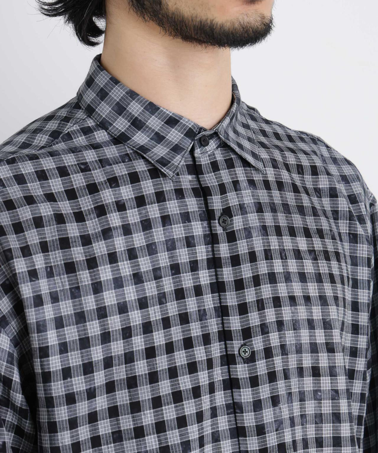 ケミカルフィニッシュチェック オーバーシャツ 6686120218