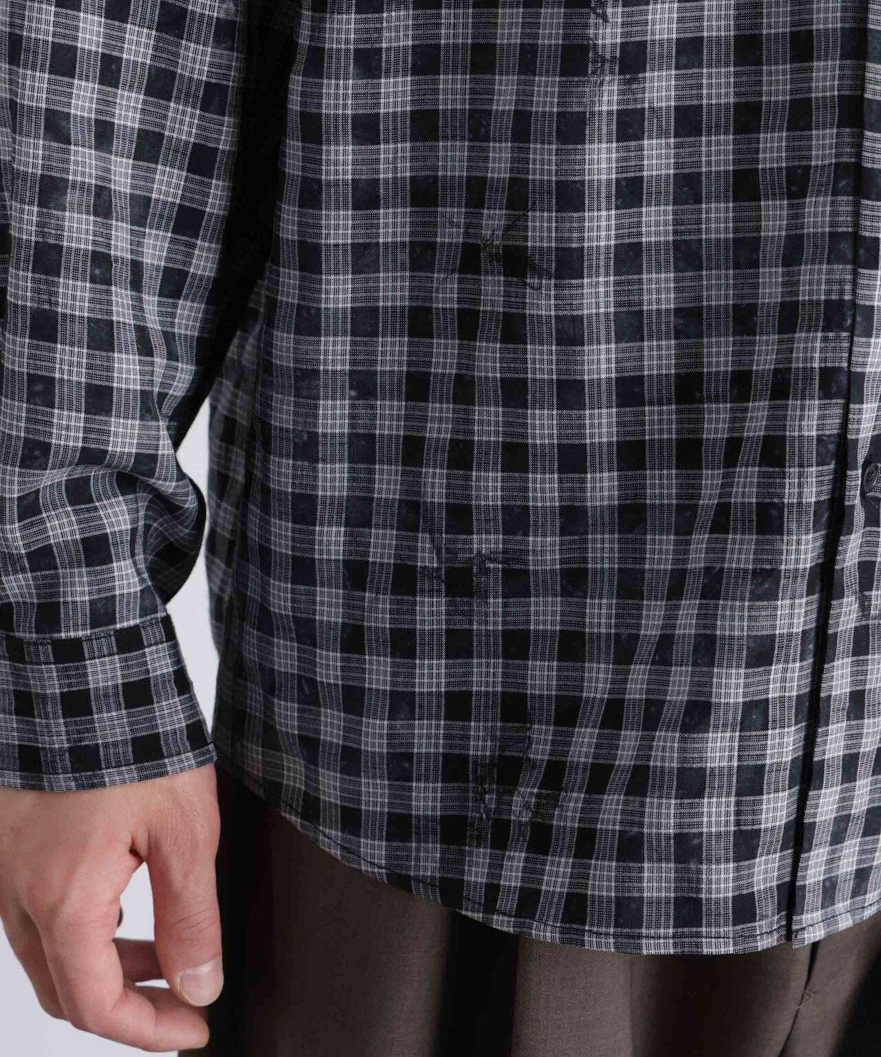 ケミカルフィニッシュチェック オーバーシャツ 6686120218