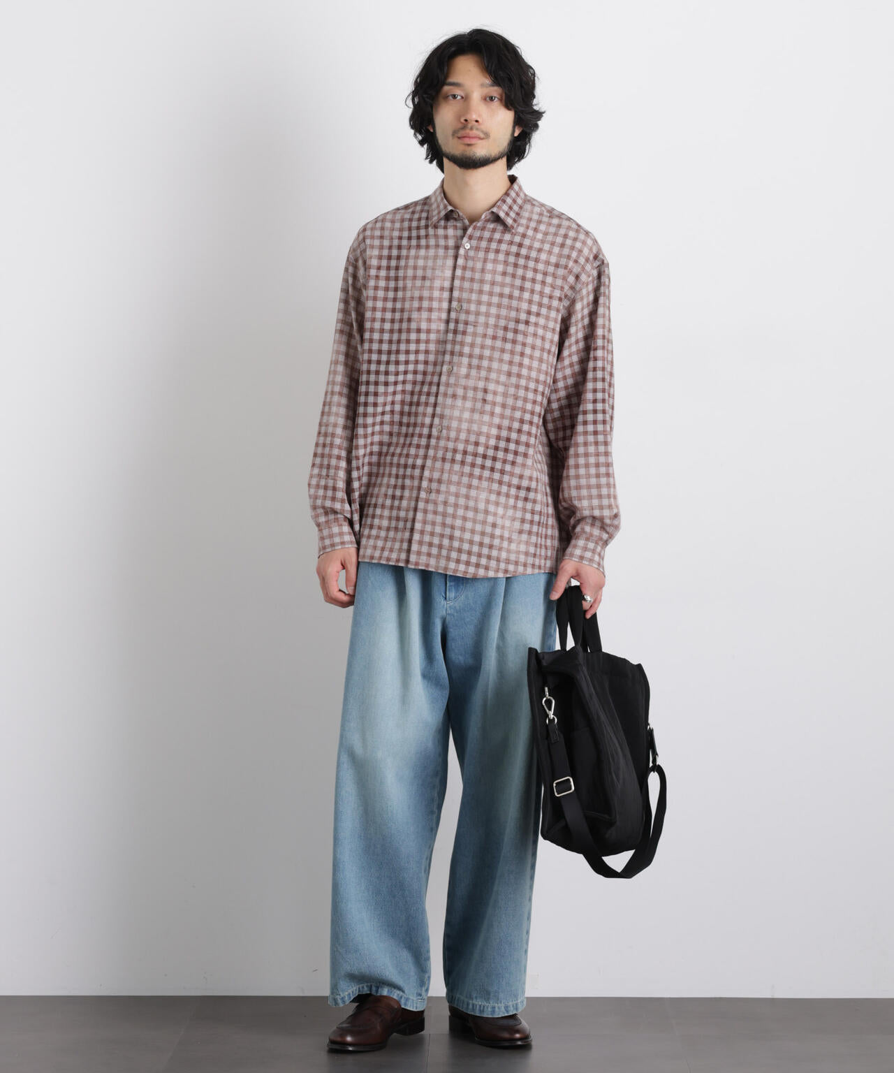 ケミカルフィニッシュチェック オーバーシャツ 6686120218