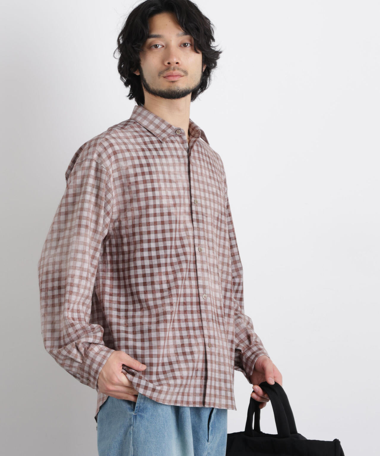 ケミカルフィニッシュチェック オーバーシャツ 6686120218