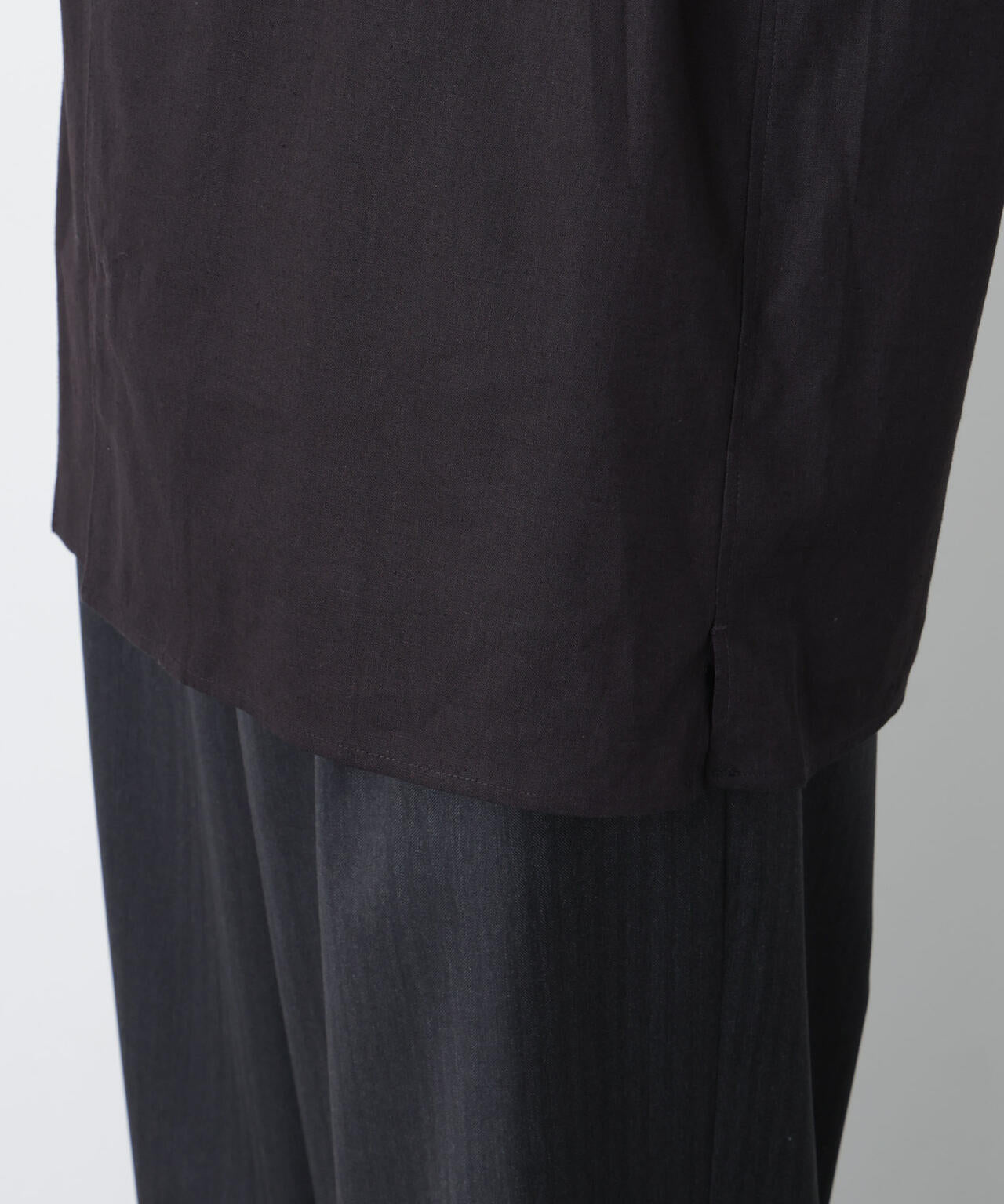 ｢FRENCH LINEN｣ フライフロント半袖シャツ 6686121201