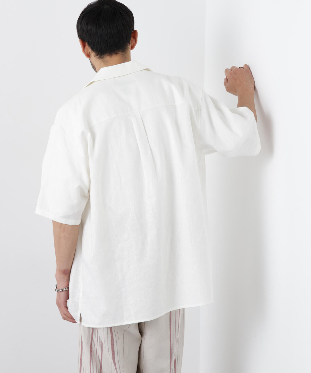 ｢FRENCH LINEN｣ フライフロント半袖シャツ 6686121201