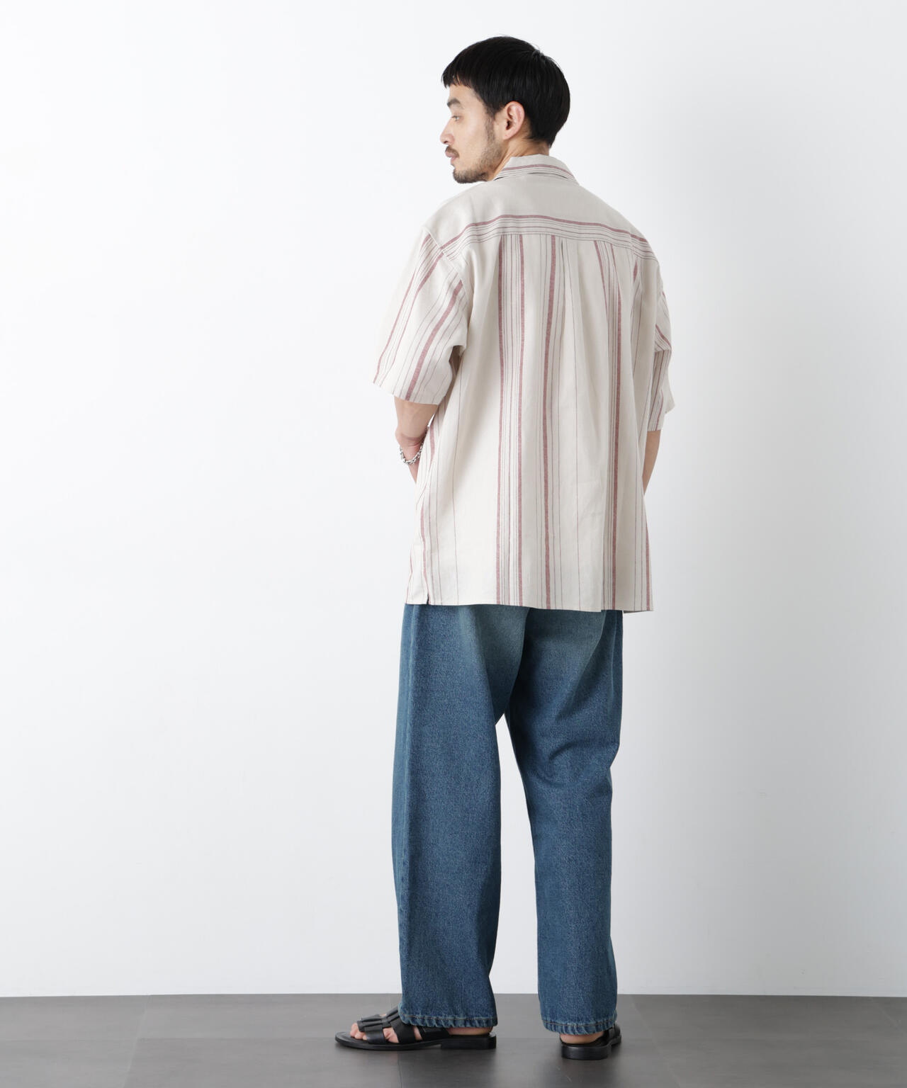 ｢FRENCH LINEN｣ フライフロント半袖シャツ 6686121201