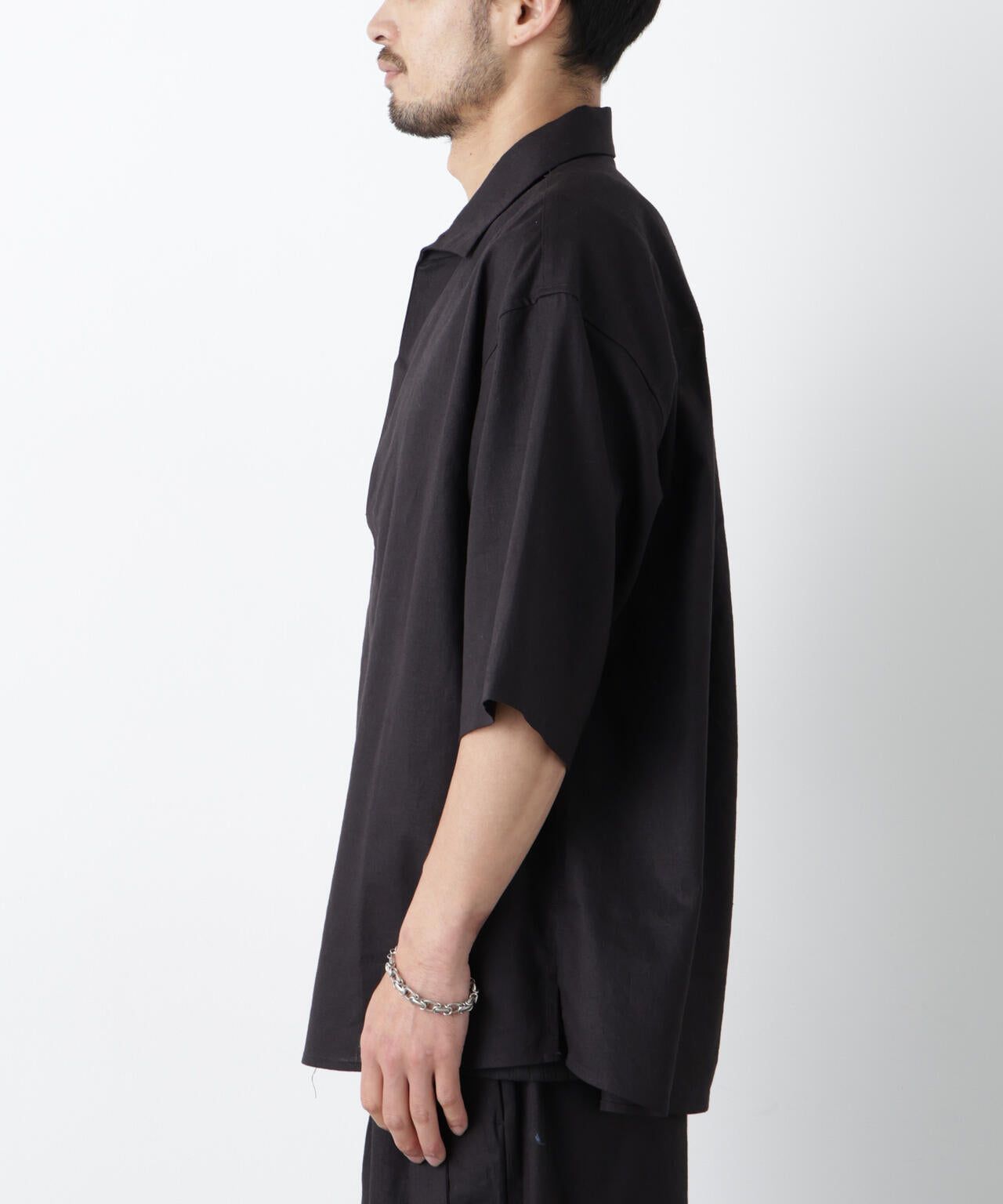 FRENCH LINEN」イタリアンスキッパー半袖シャツ