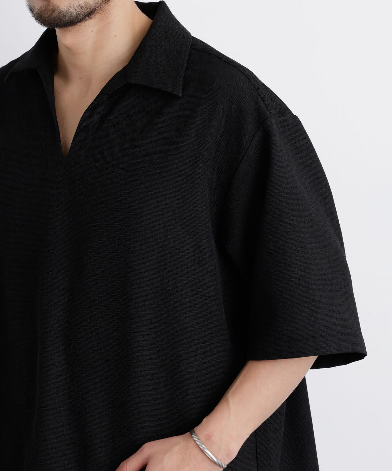 「Meaningful Continuity」coveross(R) EOS ポリエステルブッチャースキッパーシャツ 6686121204