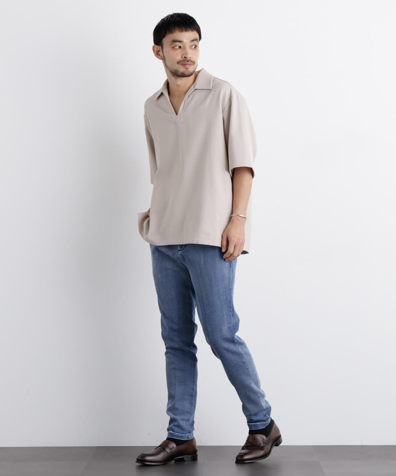 「Meaningful Continuity」coveross(R) EOS ポリエステルブッチャースキッパーシャツ 6686121204